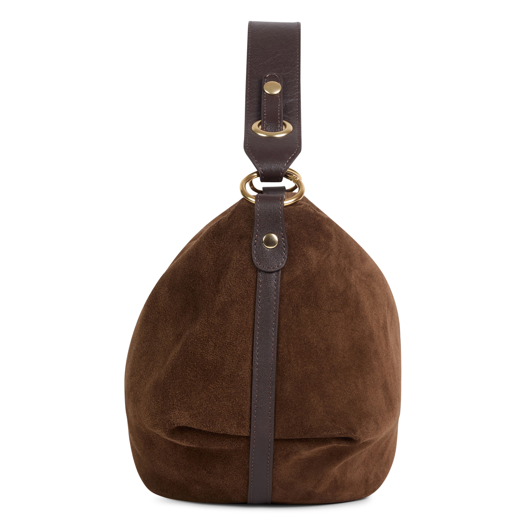 Schultertasche aus Leder NAT & NIN Braun