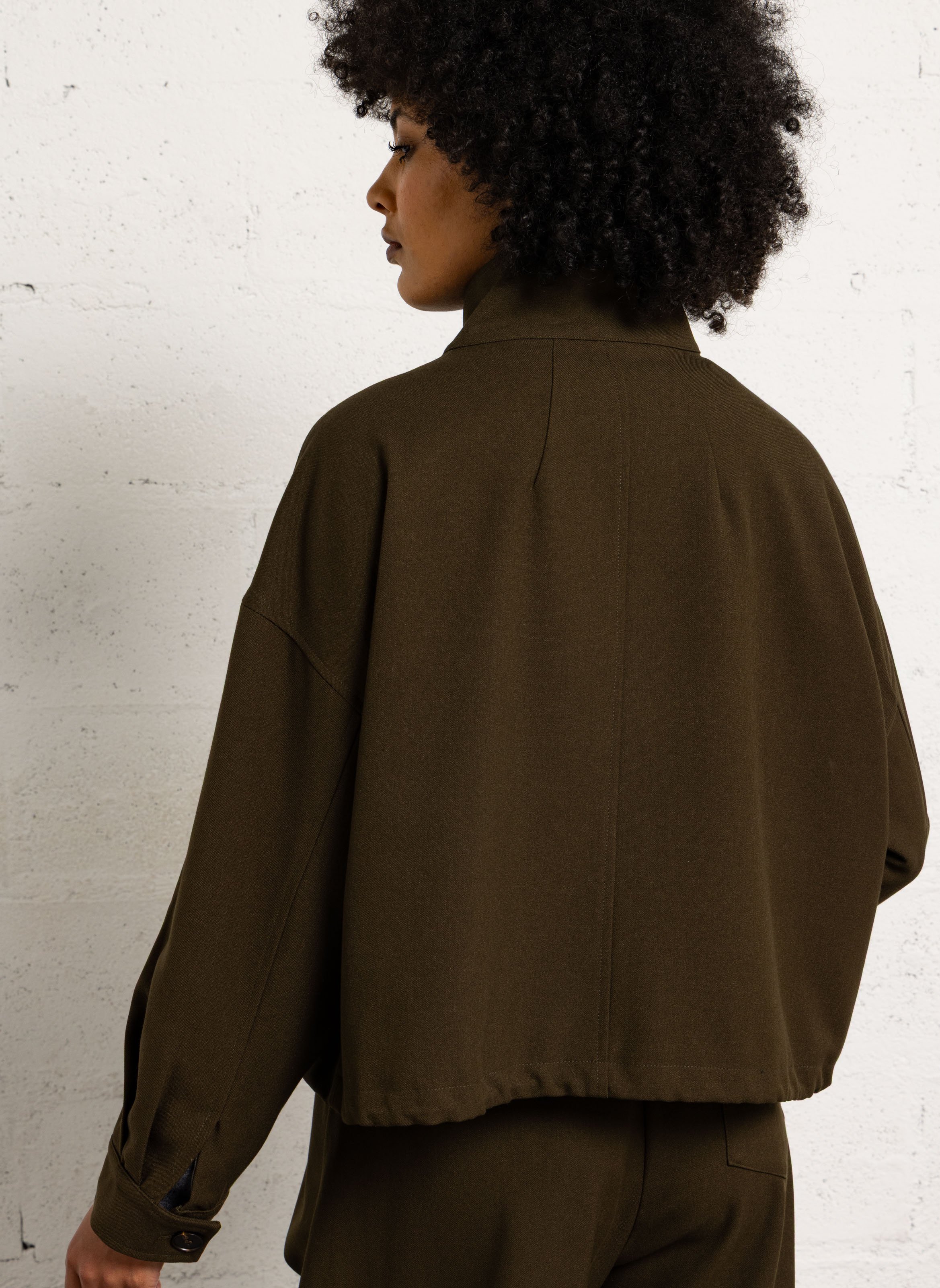 Jacke mit Stehkragen SUNCOO Khaki