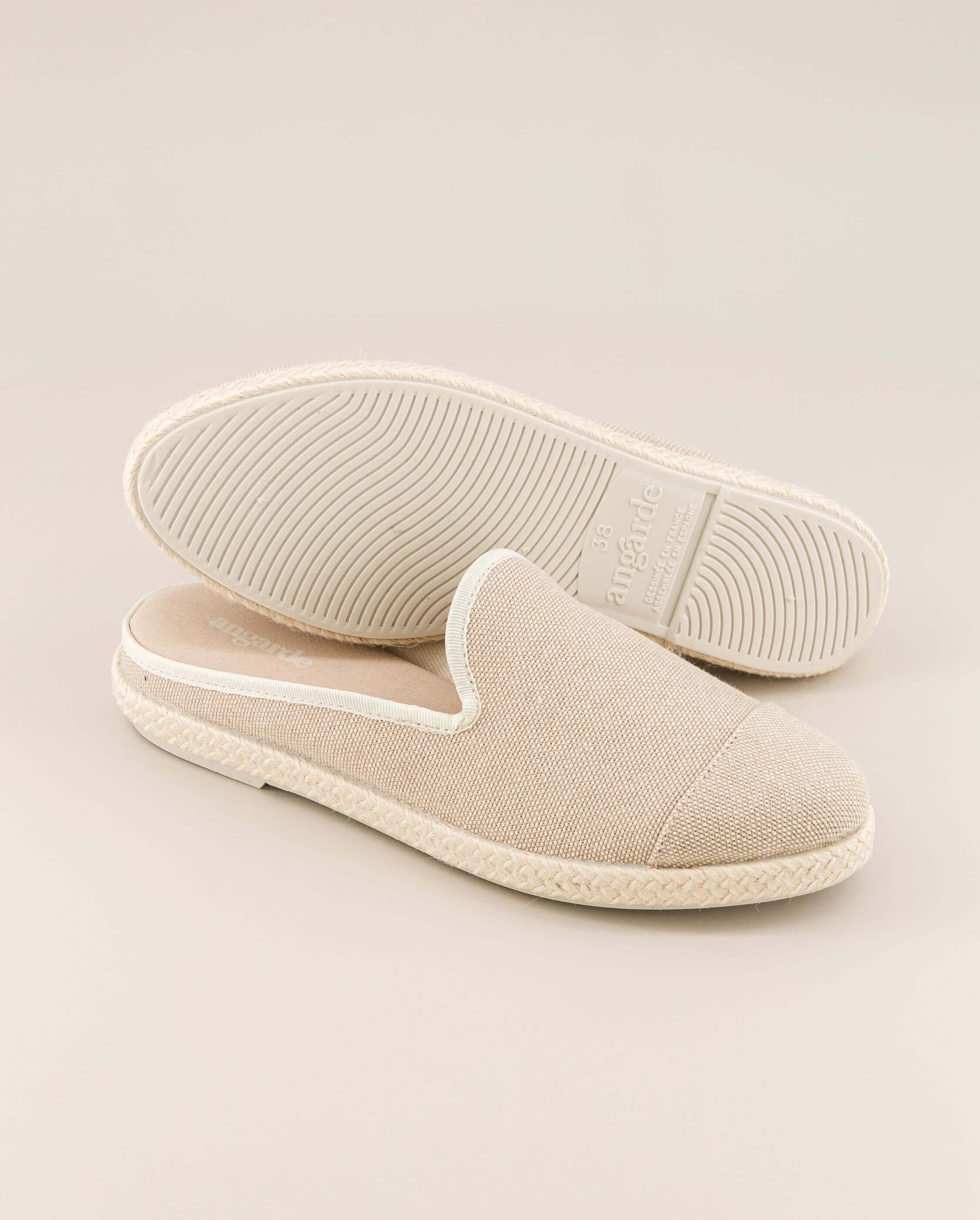 Women's mule SOCOA, beige off-white cotton ANGARDE Beige