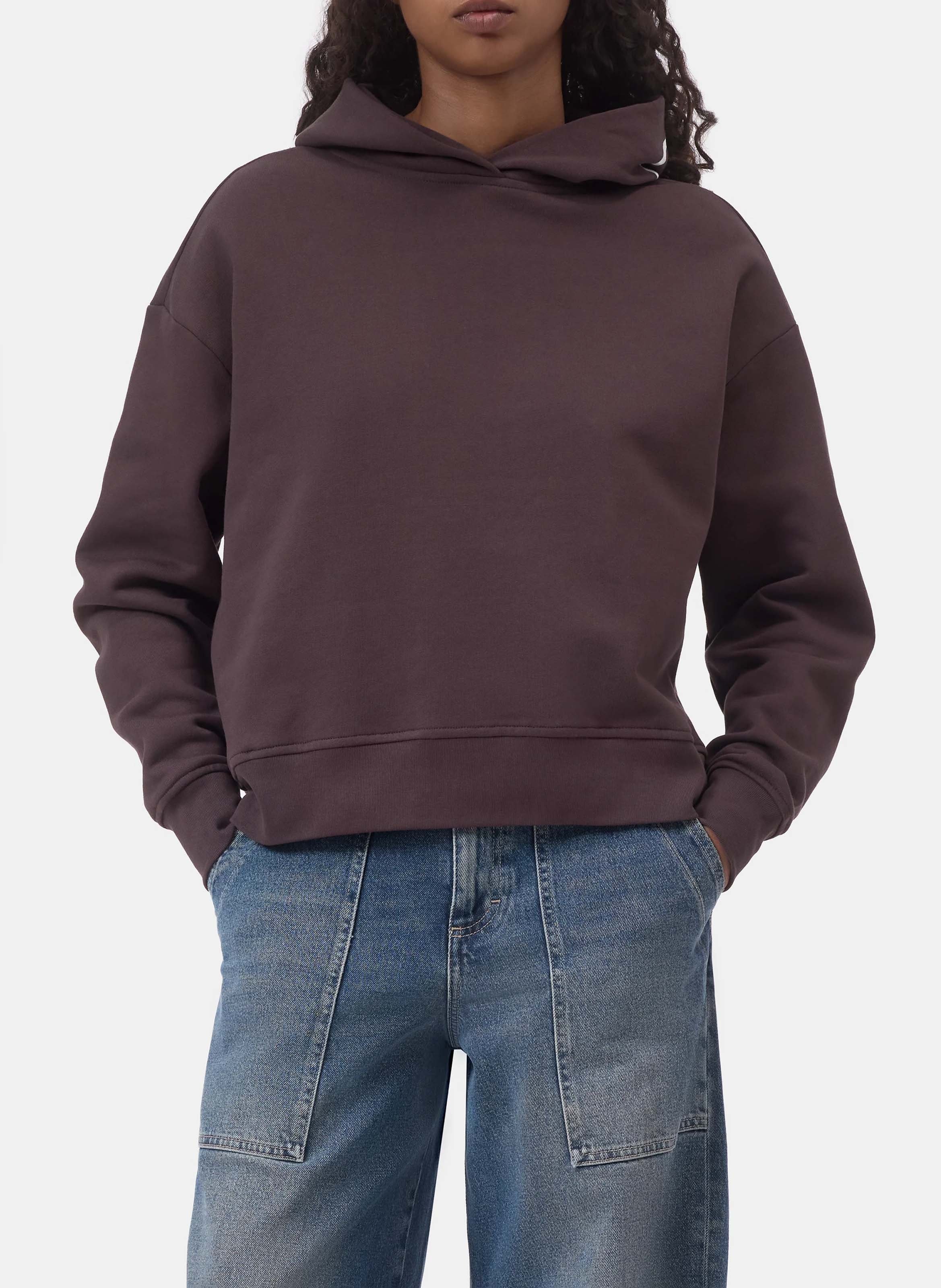 Oversized sweater van biologisch katoen CLOSED Bruin