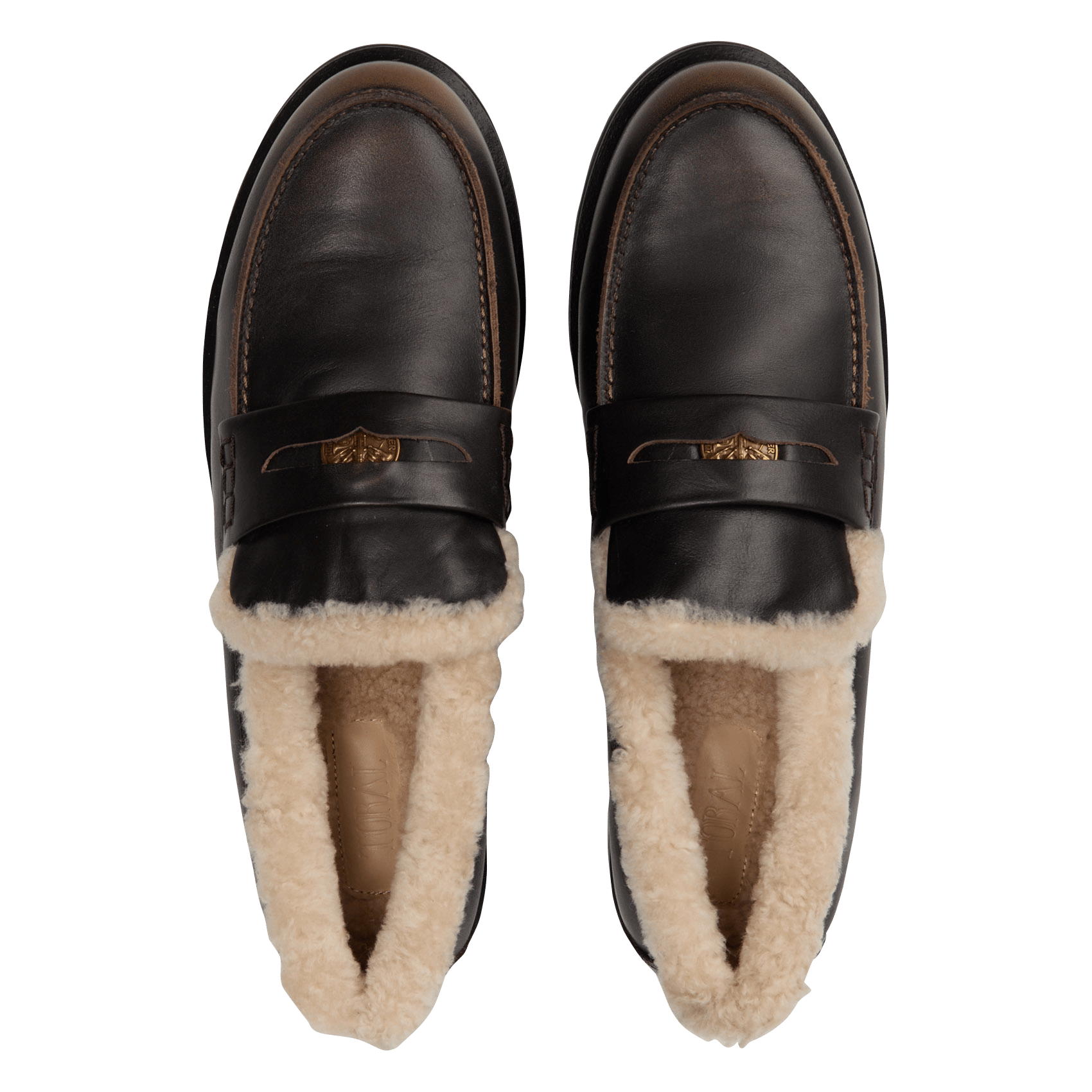 Mocassins en cuir TORAL Marron