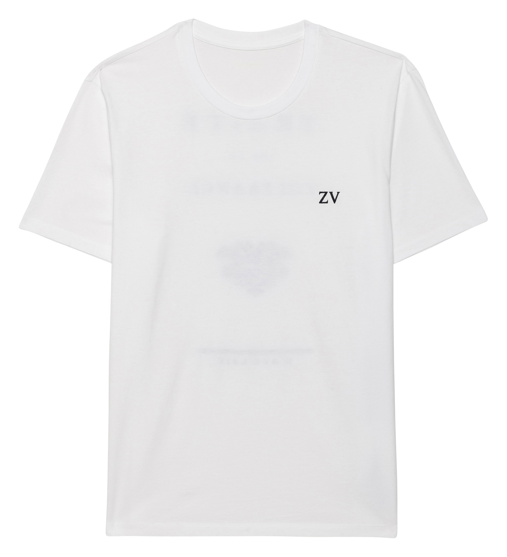 Gerader Baumwoll-T-Shirt ZADIG&VOLTAIRE Weiss