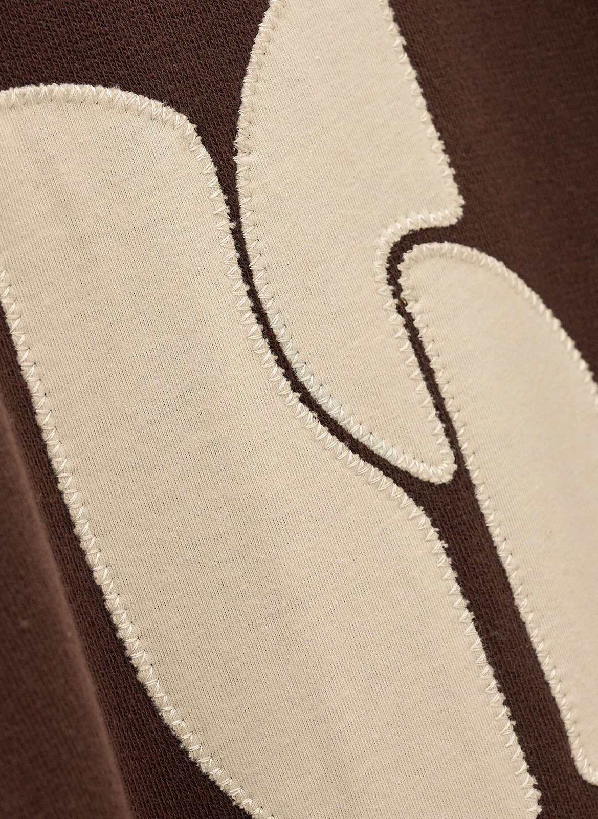Großer Pullover mit bedrucktem Logo aus Baumwollmischung BA&SH Braun