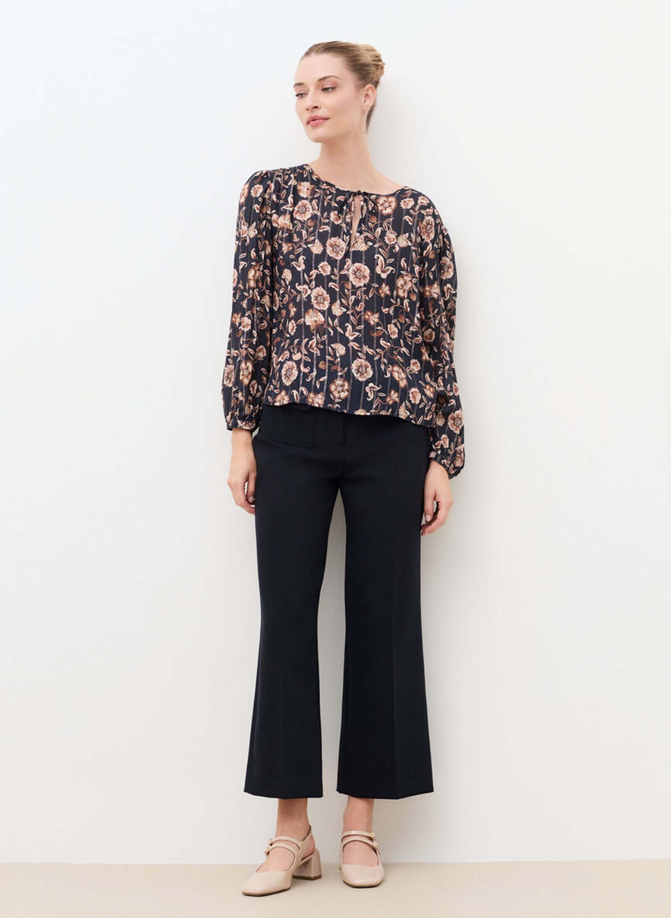 Gerade Bluse mit Blumenmuster CAROLL Mehrfarbig