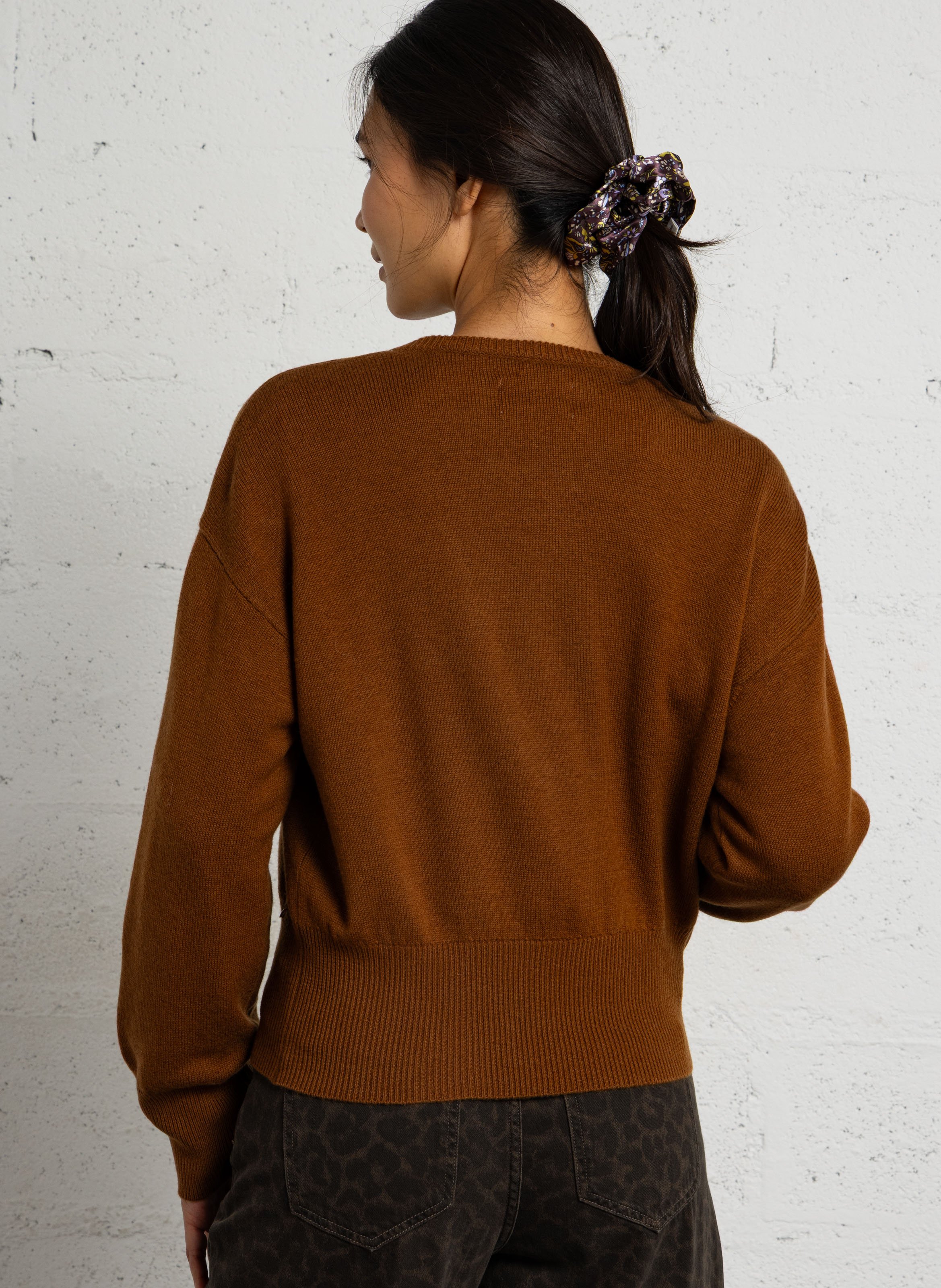 Oversized wool sweater DES PETITS HAUTS Brown