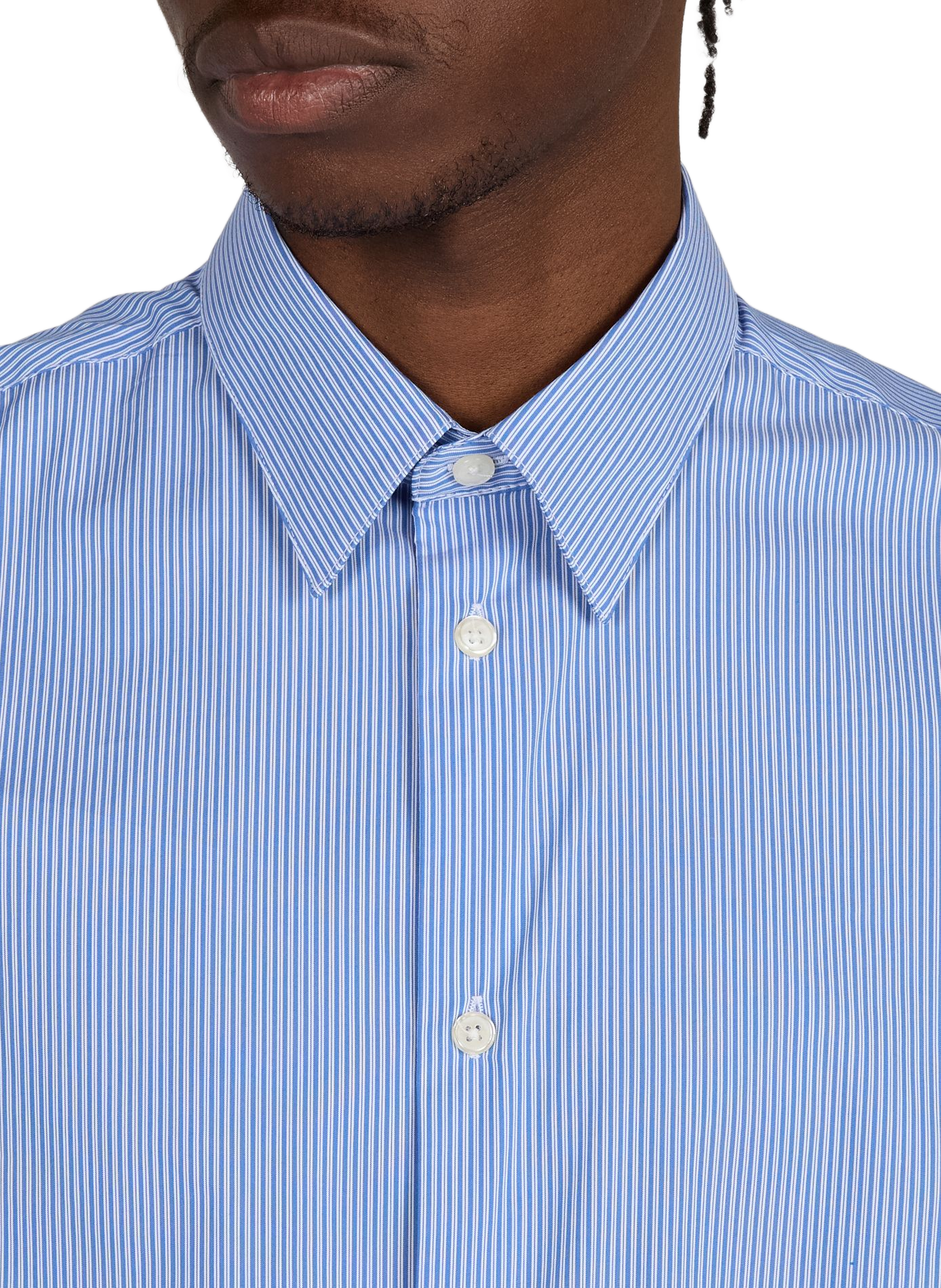 Slim-fit Iyure-S cotton shirt AU PRINTEMPS PARIS Blue