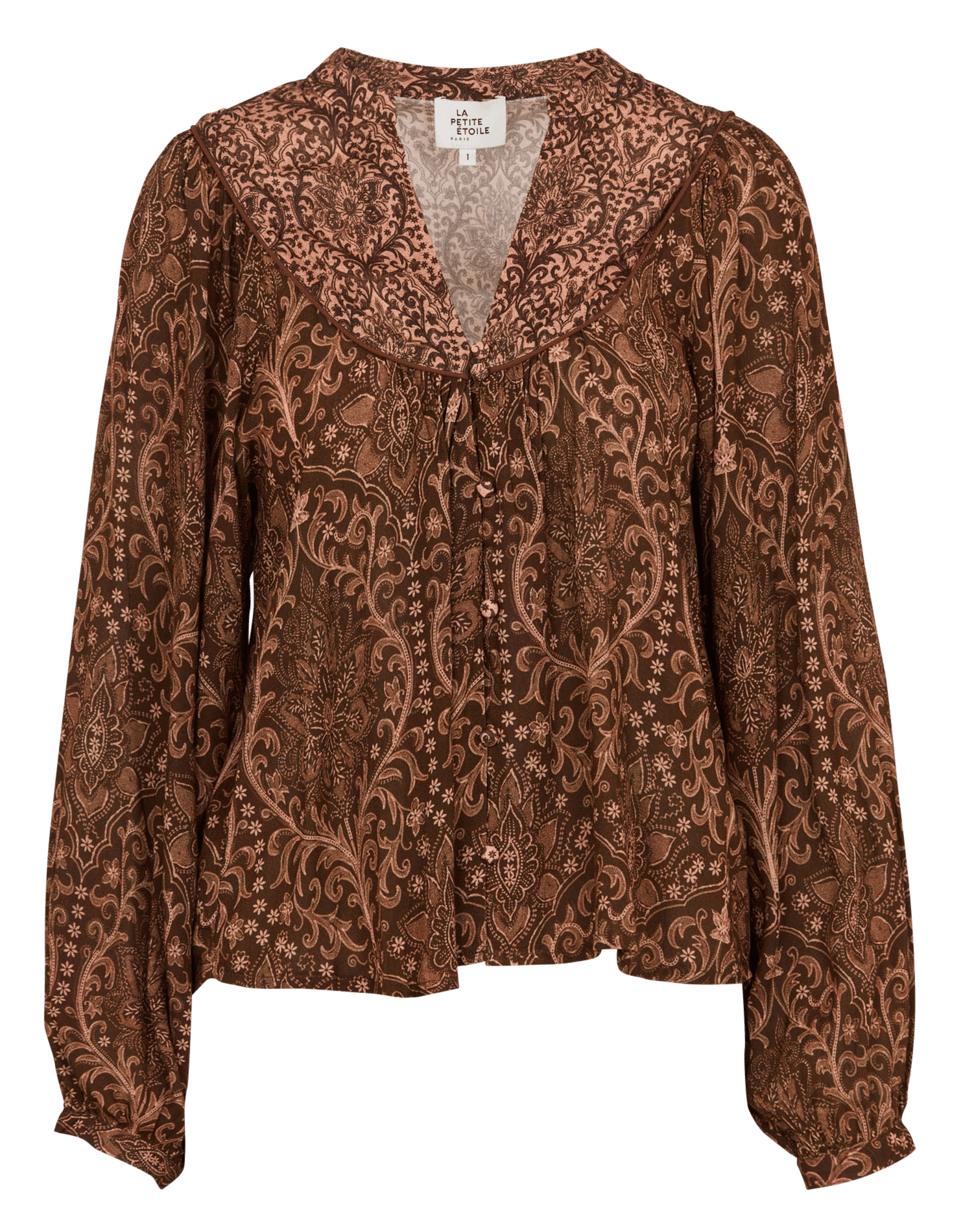 Straight, flowing printed blouse LA PETITE ETOILE Multicolored