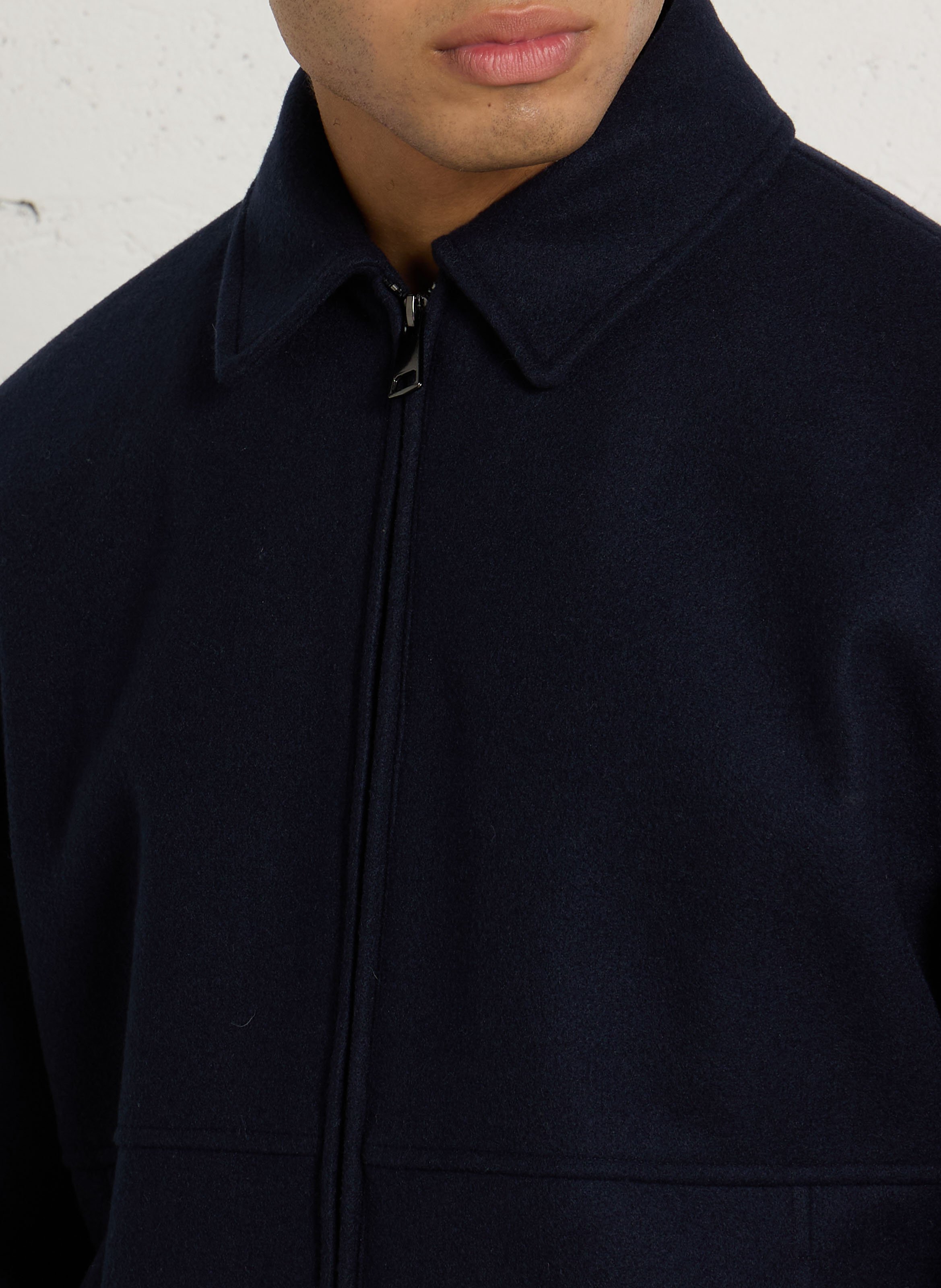 Manteau droit uni à col classique IMPERIAL Bleu