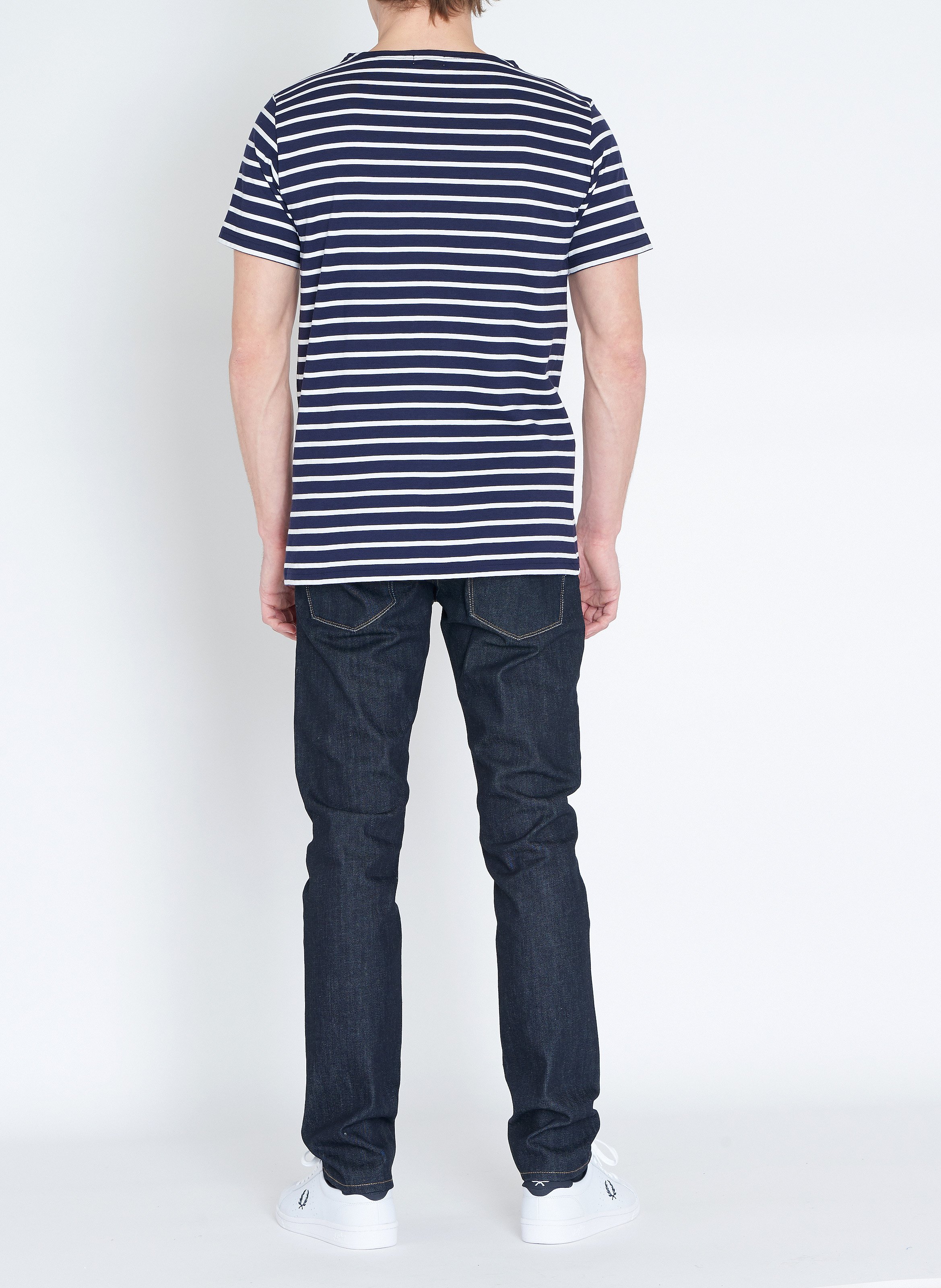 Tee-shirt col rond regular-fit en jersey de coton light ARMOR LUX Bleu