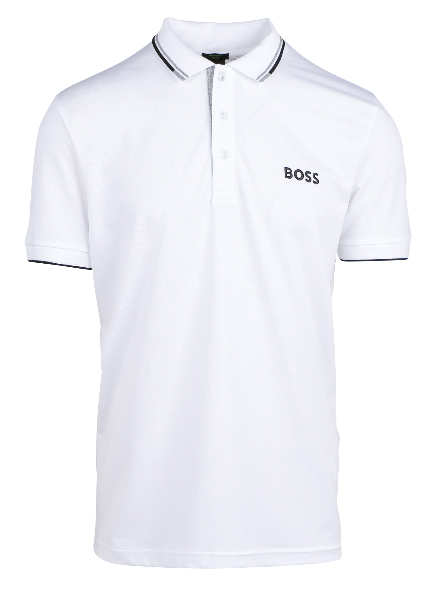 Cotton-blend polo shirt BOSS White