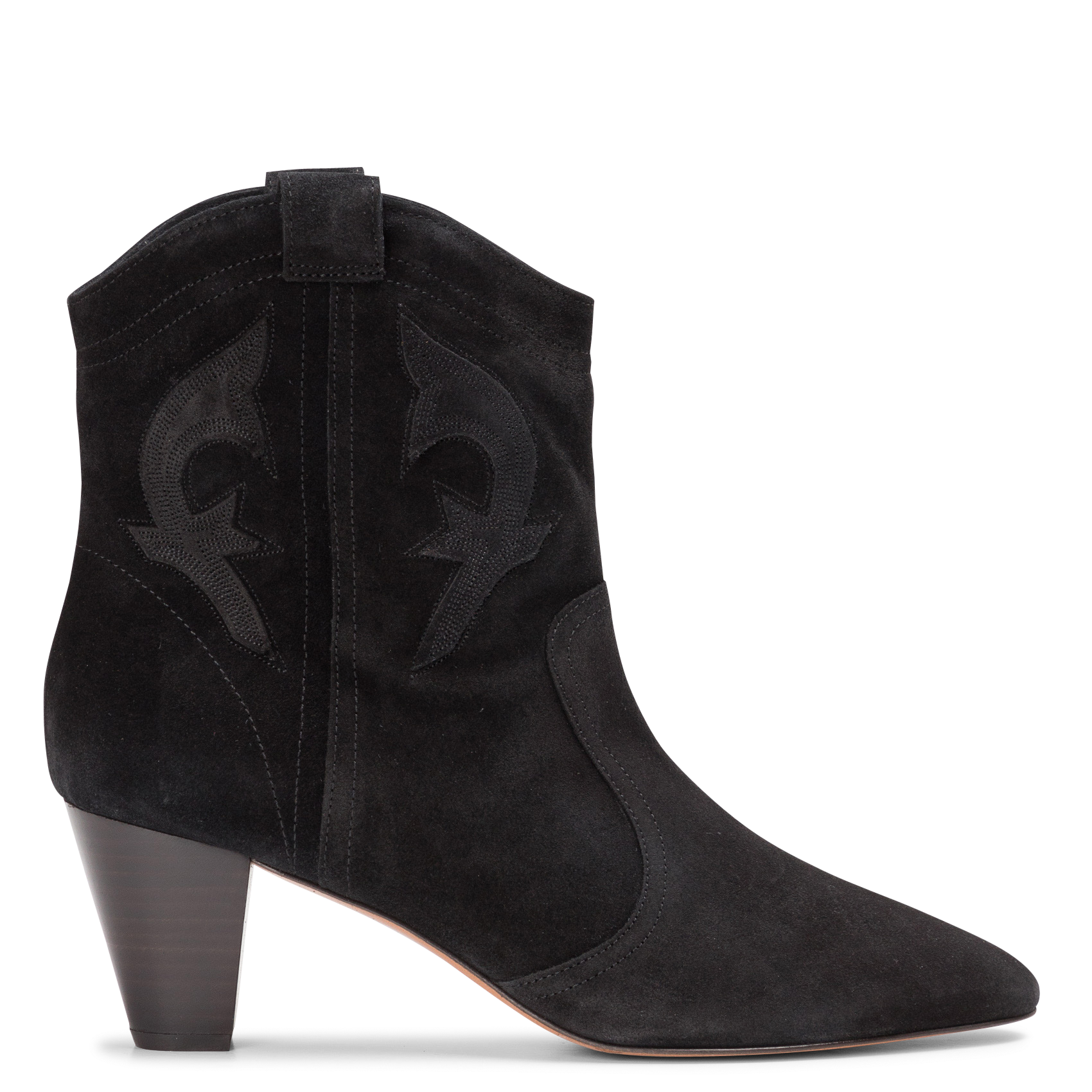 Bottines en cuir de vachette  BA&SH Noir