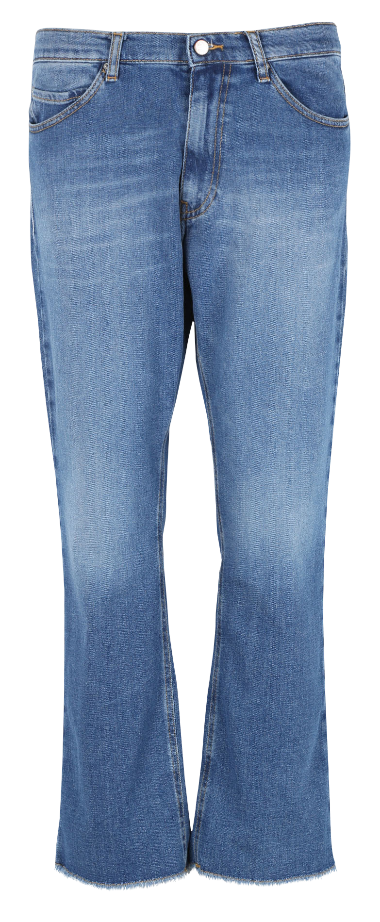 Flared jeans met verwassen effect | katoenblend ACQUAVERDE Blauw