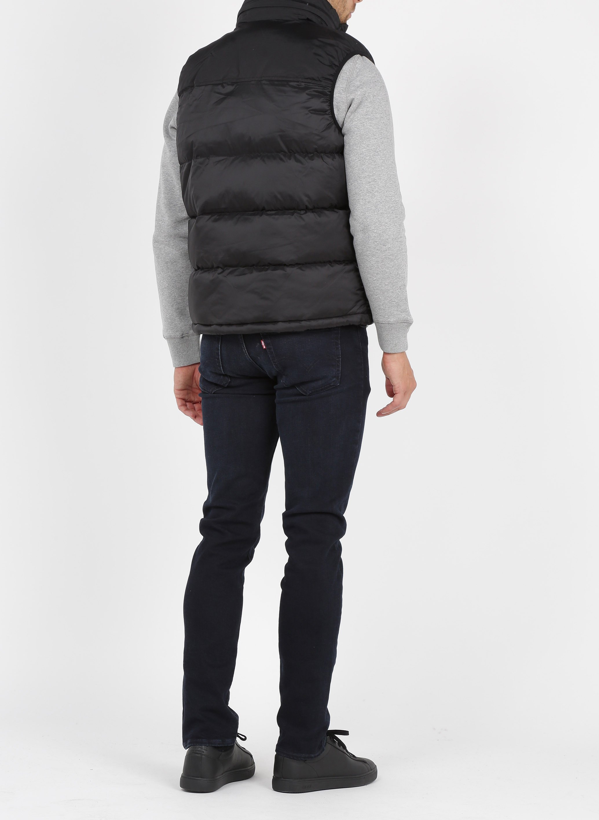 Padded zip-up vest SCHOTT Black