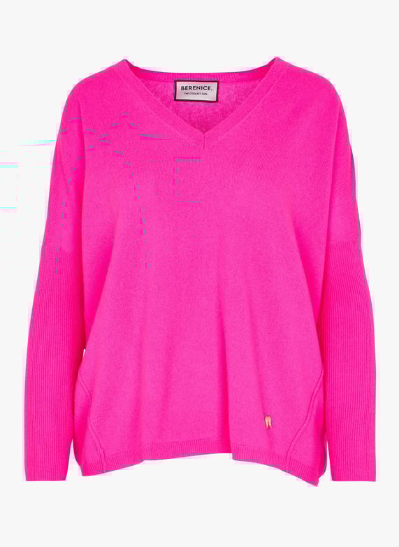 Cashmere Sweater Neon Pink Berenice Women 19AMYEVERYDAY1UMT NEON PINK NEON PINK Place des Tendances