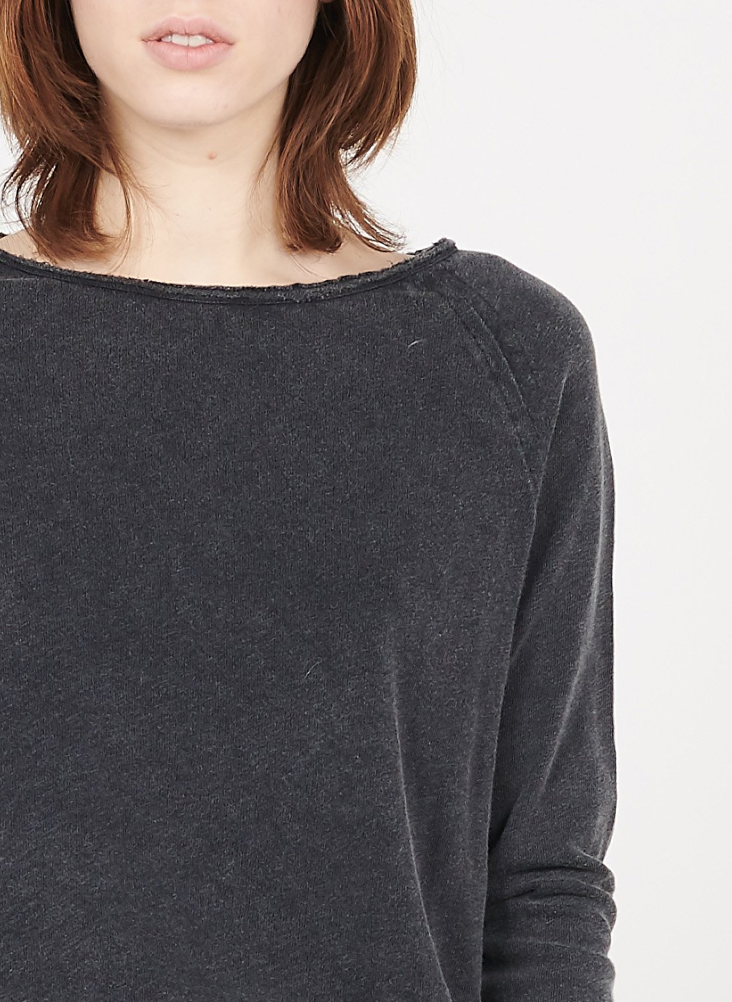 Tee-shirt droit col rond en coton AMERICAN VINTAGE Noir