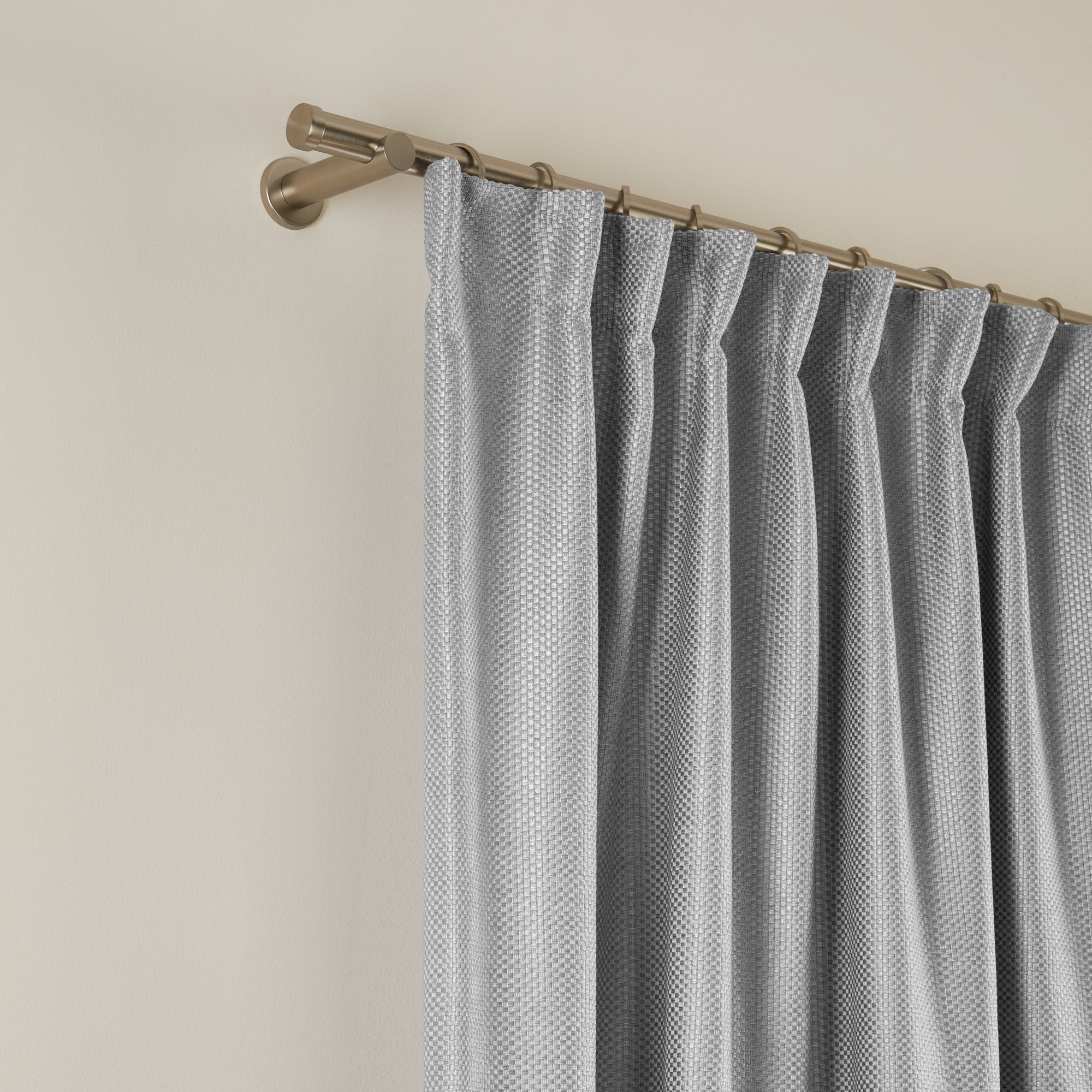 COCONUT - Linen curtain with gathering tape MADURA Grey