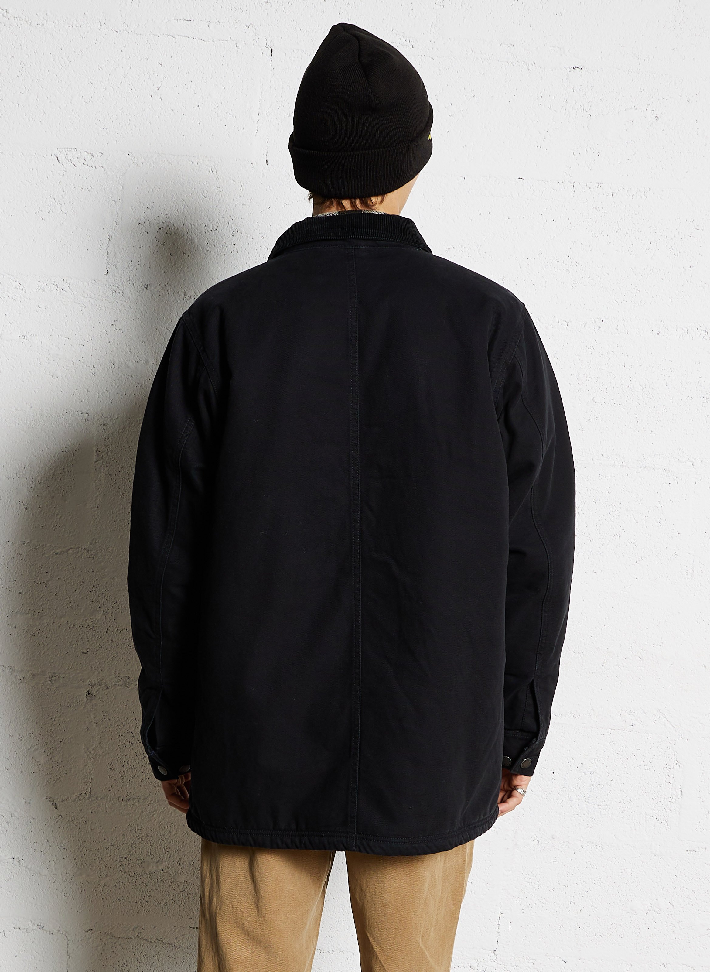 Cotton jacket with classic collar DICKIES Black