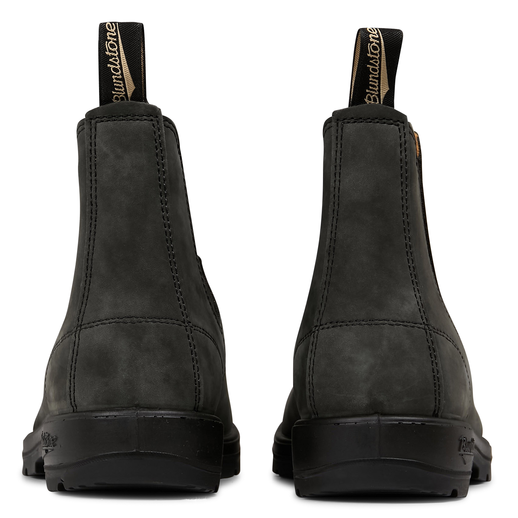 Mixed leather ankle boots BLUNDSTONE Grey