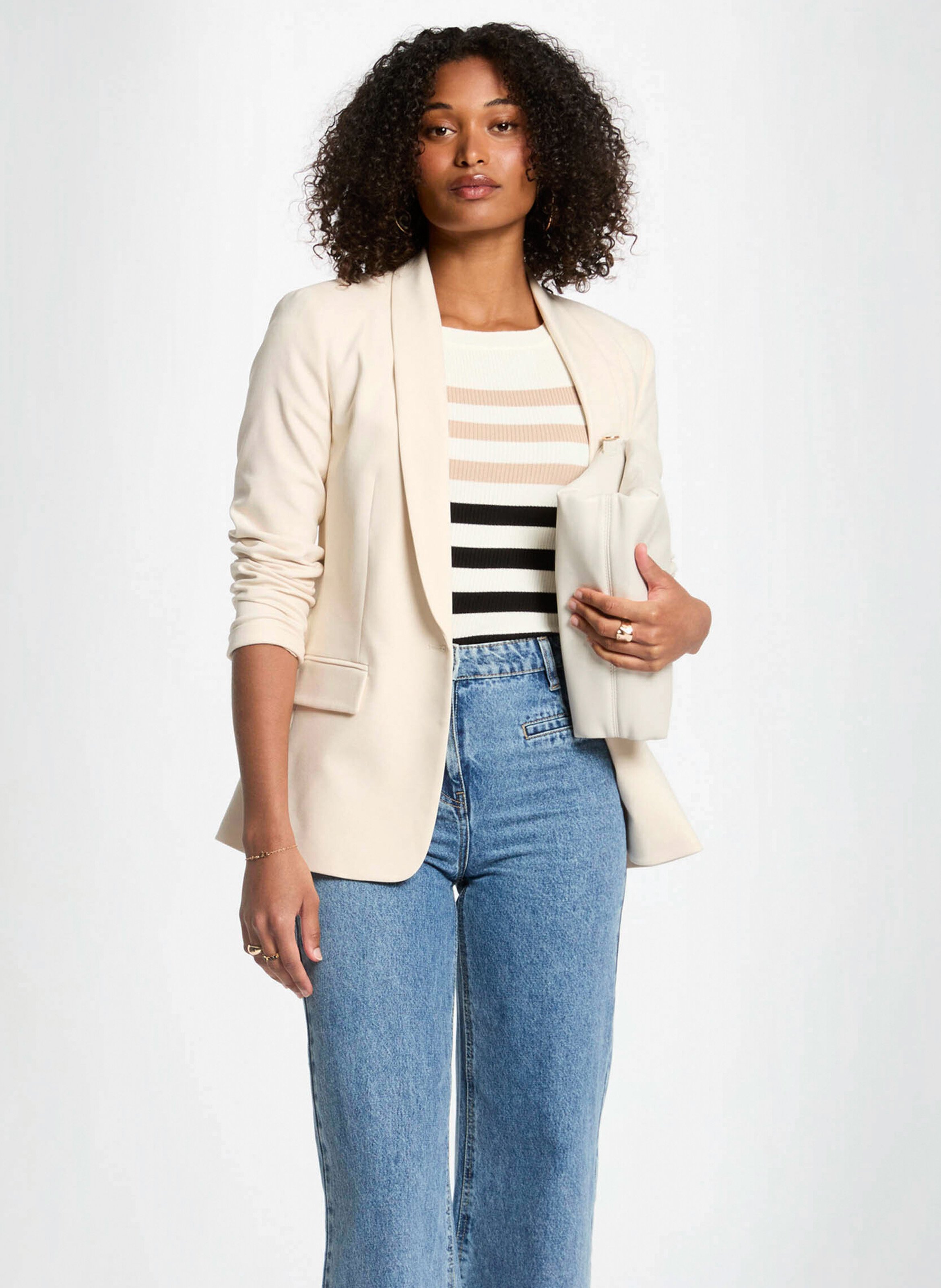 Veste de tailleur en coton mélangé MORGAN