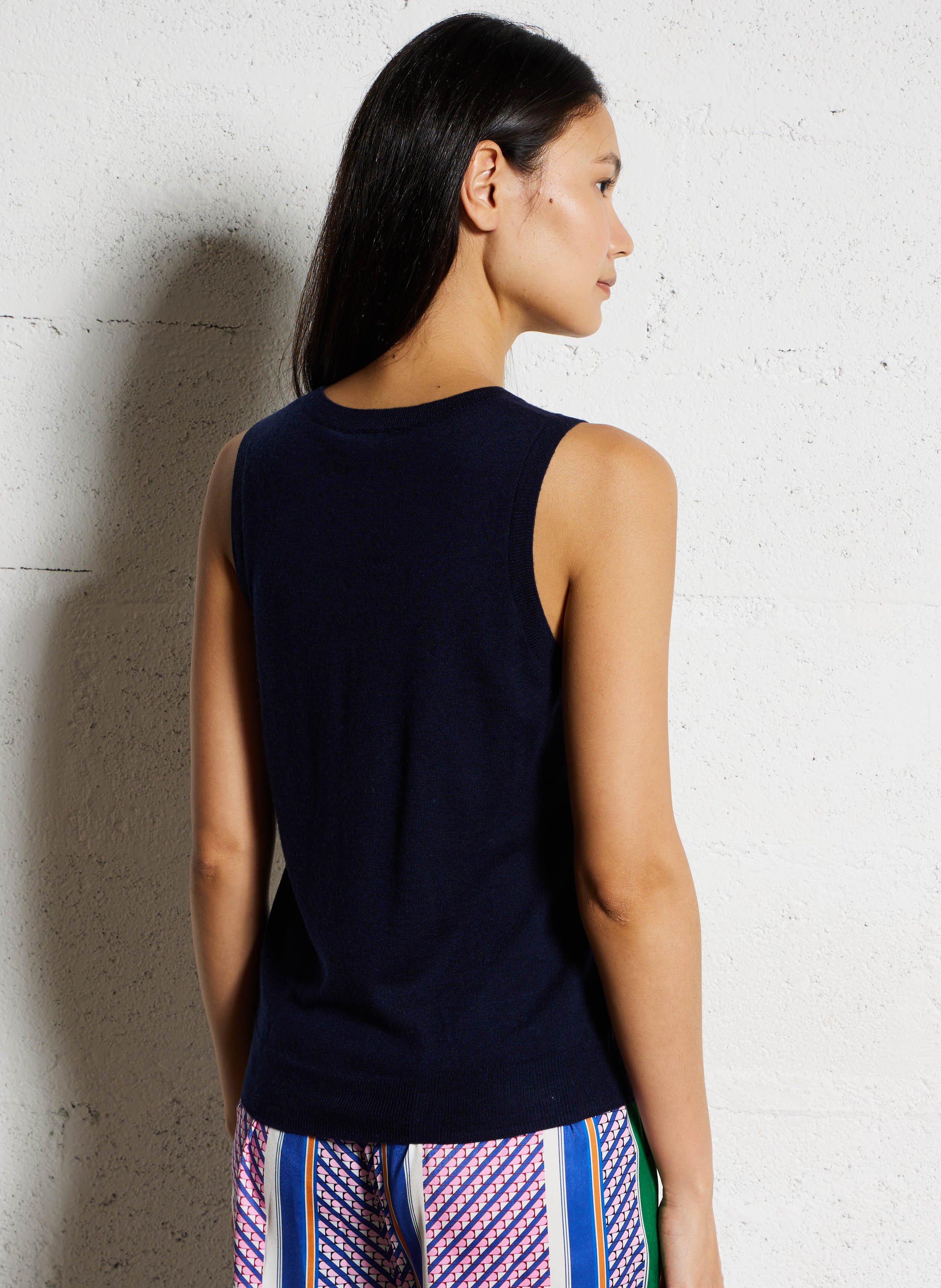 Pull sans manches ample  LA PETITE ETOILE Bleu