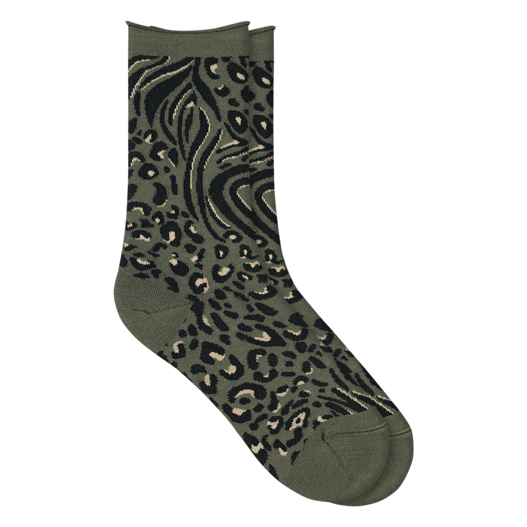 Wool-blend socks BLEUFORET Khaki