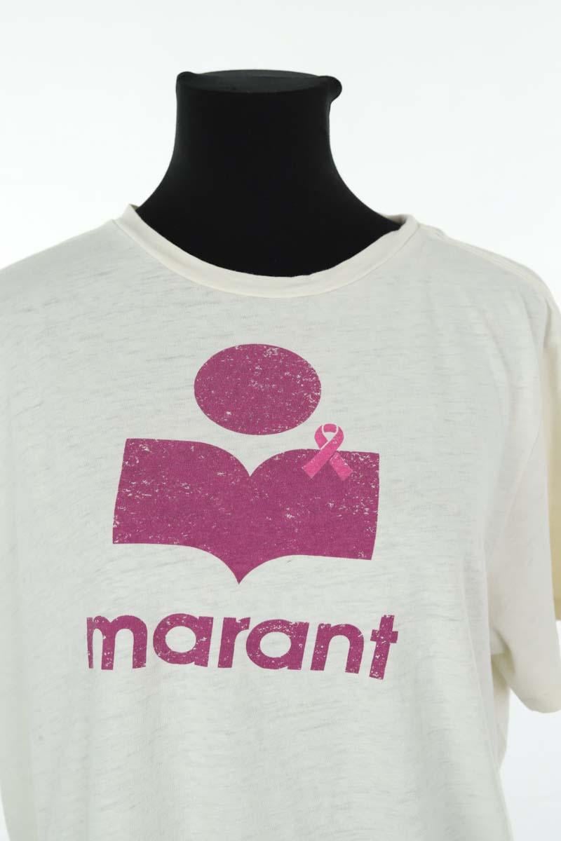 Cotton T-shirt ISABEL MARANT - Seconde Main Beige
