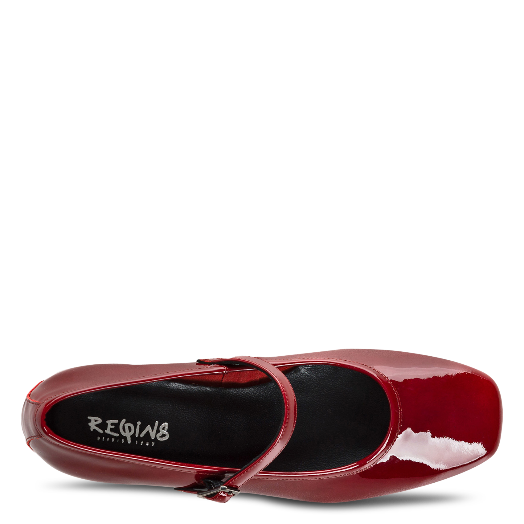 Mary Jane-schoenen van lakleer met hak REQINS Rood