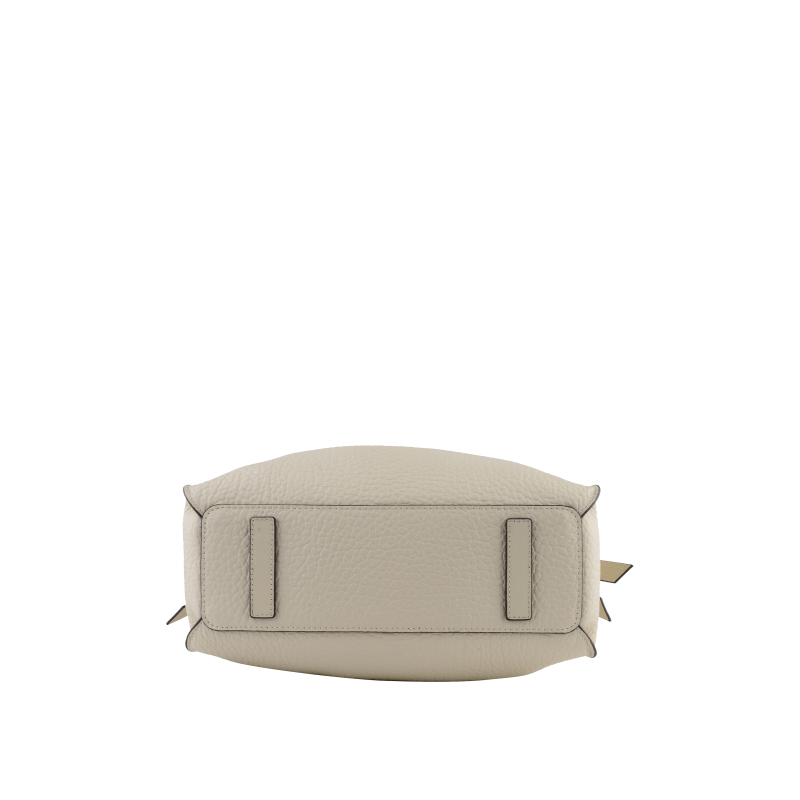 Shoulder bag - cowhide leather POURCHET Beige