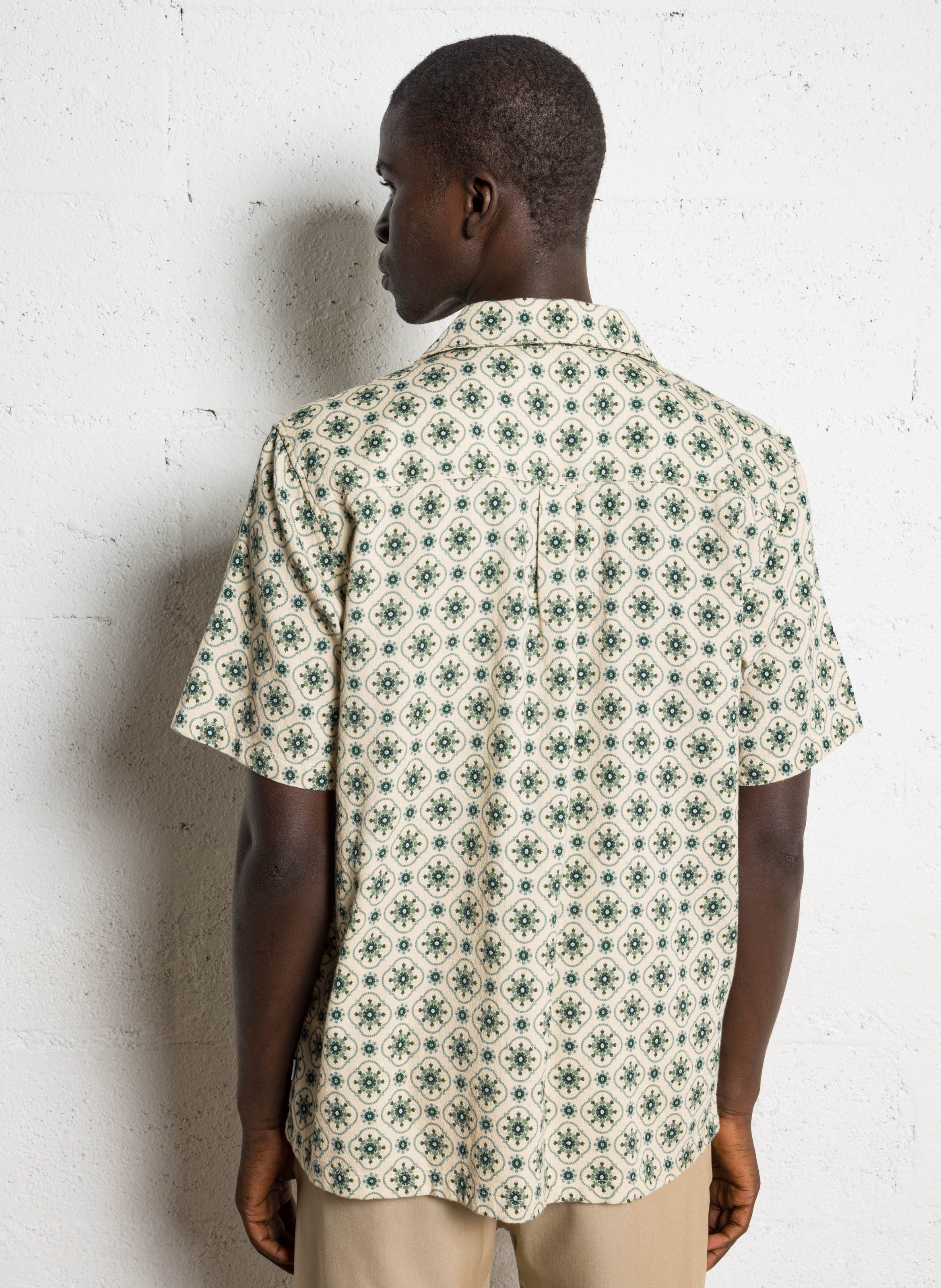 Organic cotton shirt with classic collar LES DEUX Beige