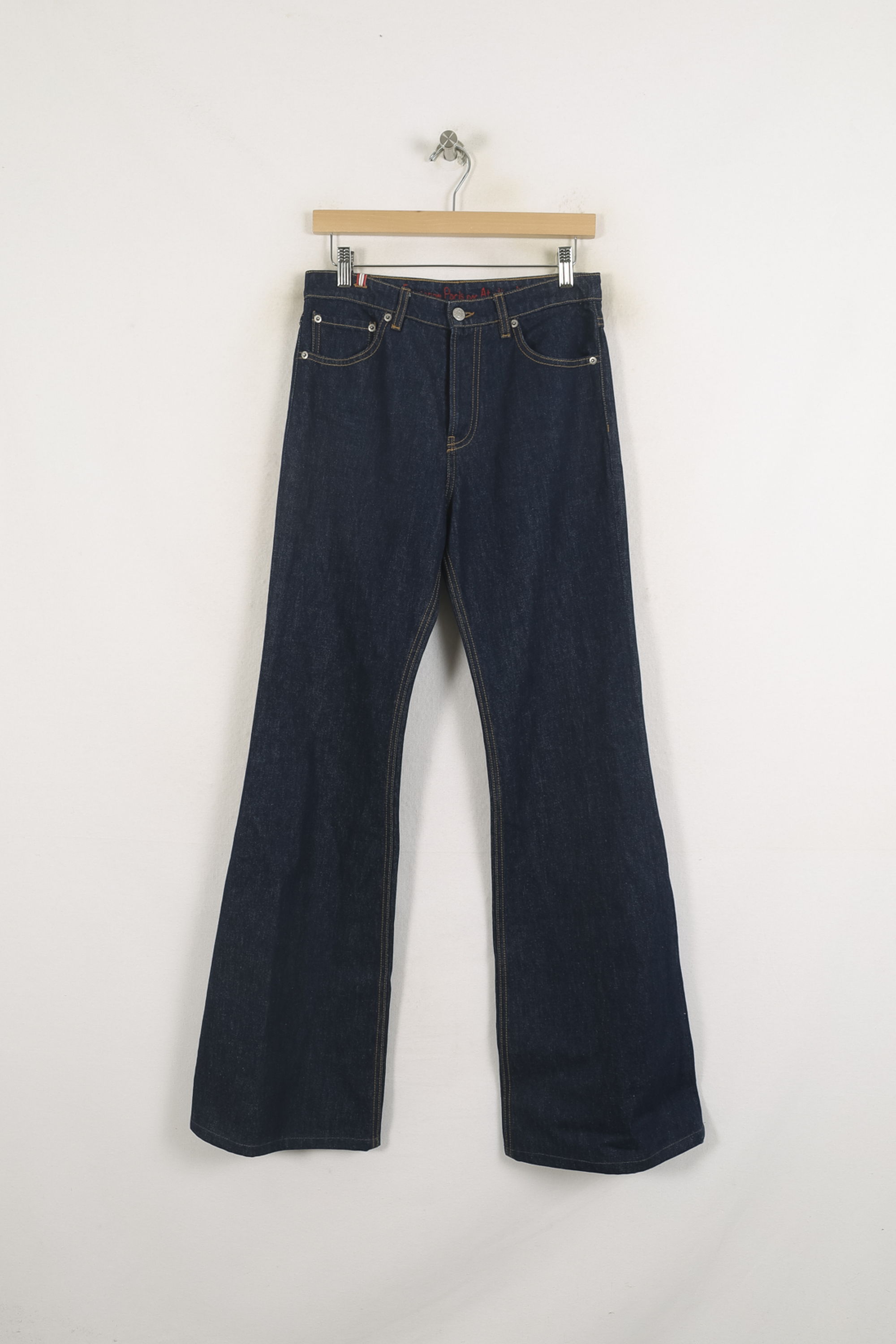 Cropped slim jeans with studs INES DE LA FRESSANGE - Seconde main Blue