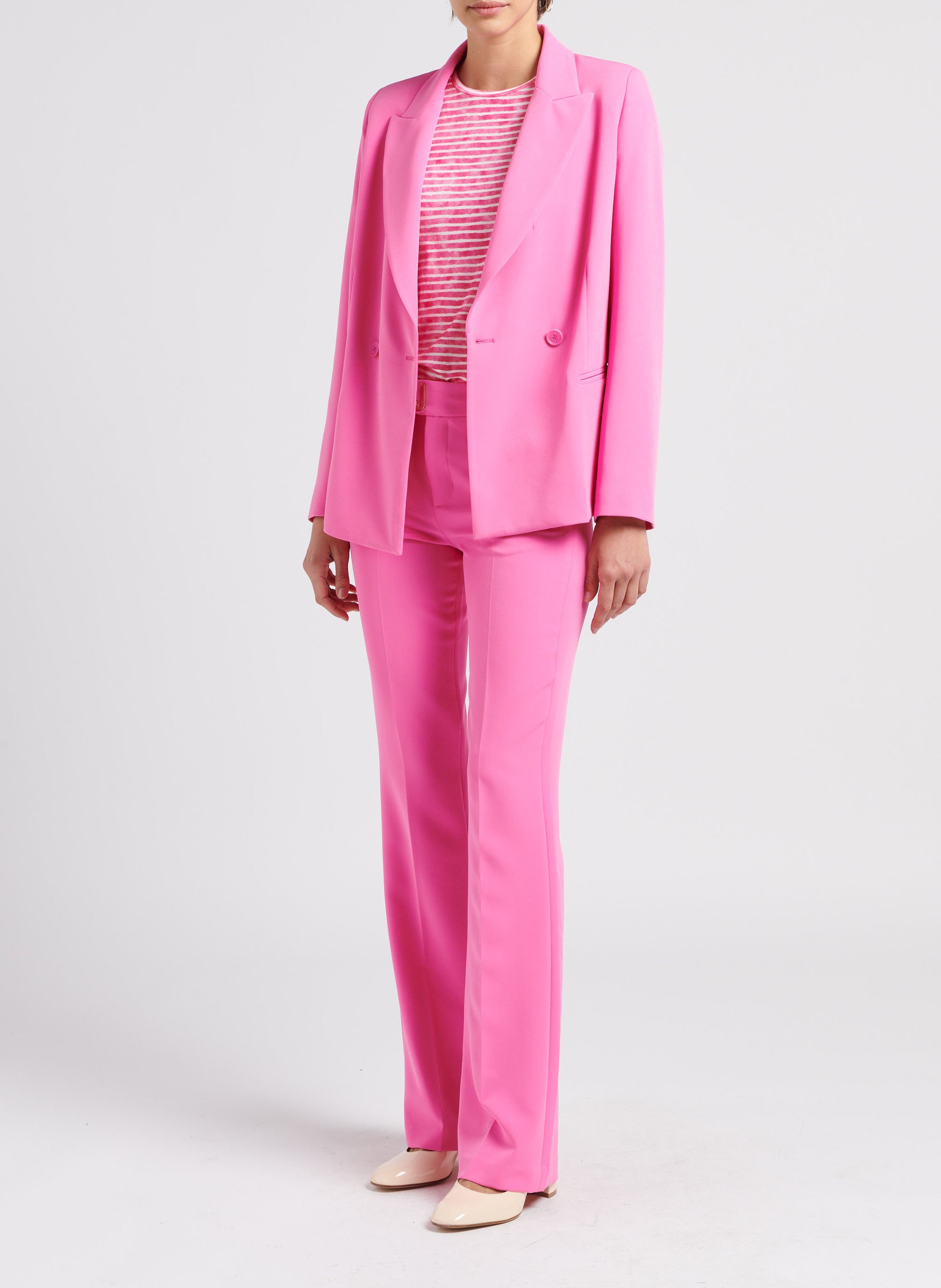 Marineshirt met ronde hals MAJESTIC FILATURES Roze