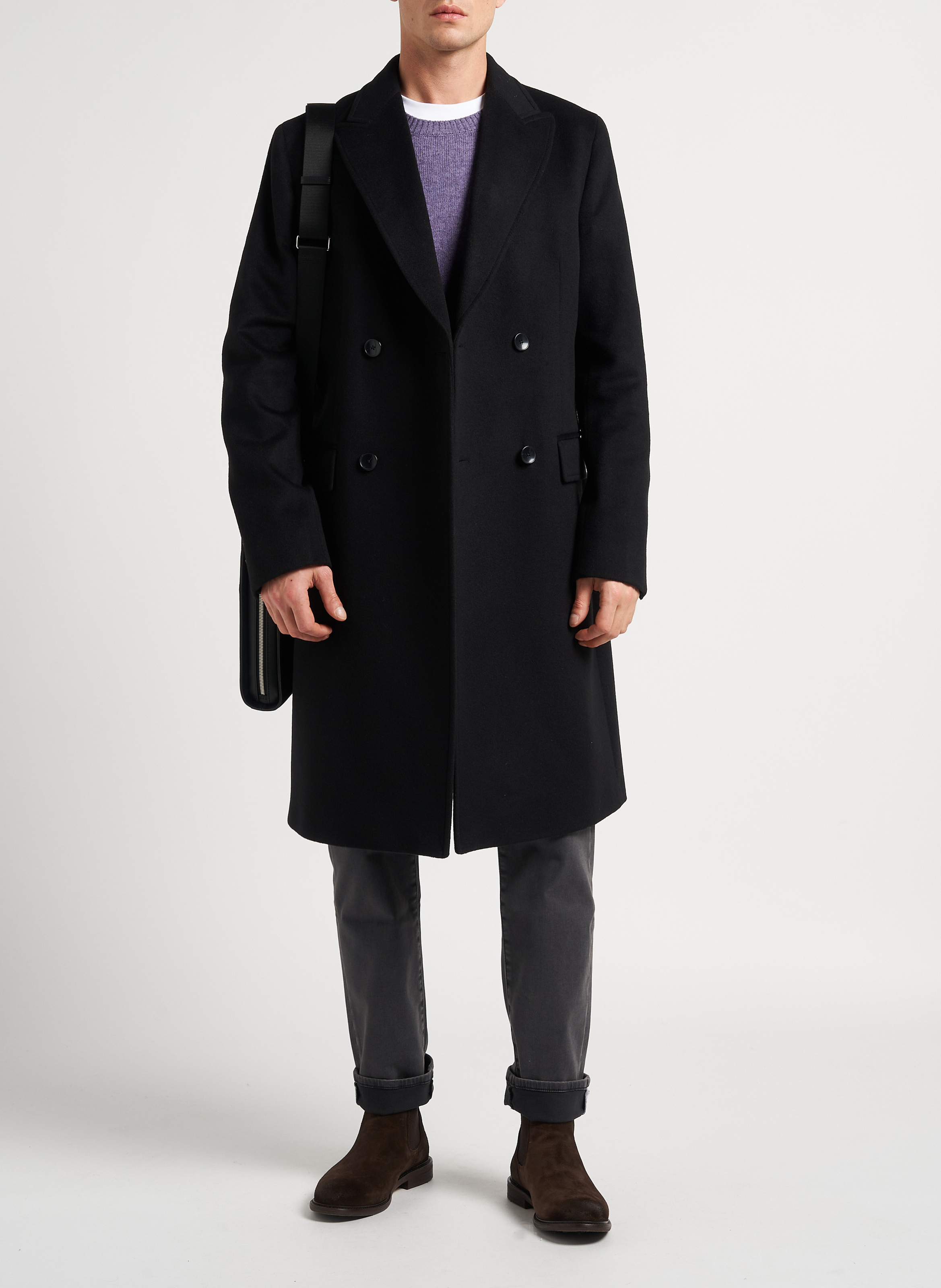 Dokumententasche aus Leder LE TANNEUR Schwarz