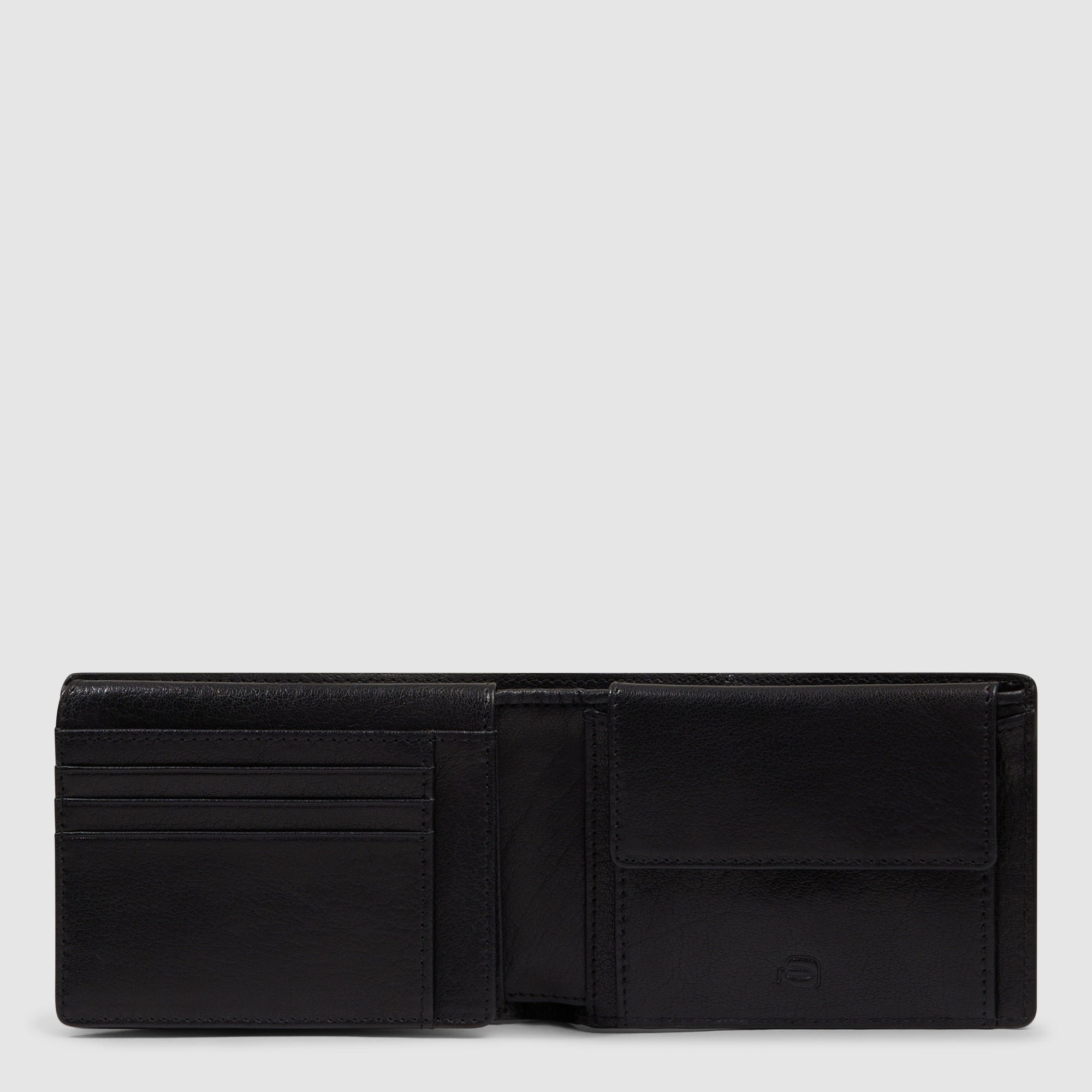 Men's wallet with ID card holder flap Black