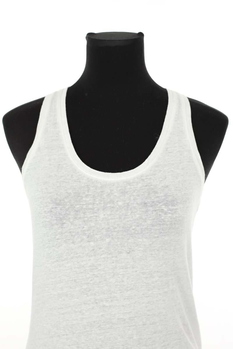 Azawood sleeveless top MAJESTIC FILATURES - SECONDE MAIN White