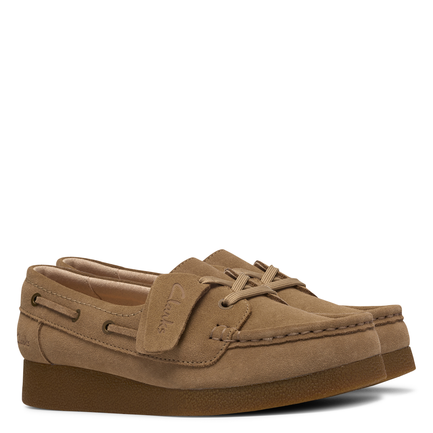Leather loafers CLARKS Brown