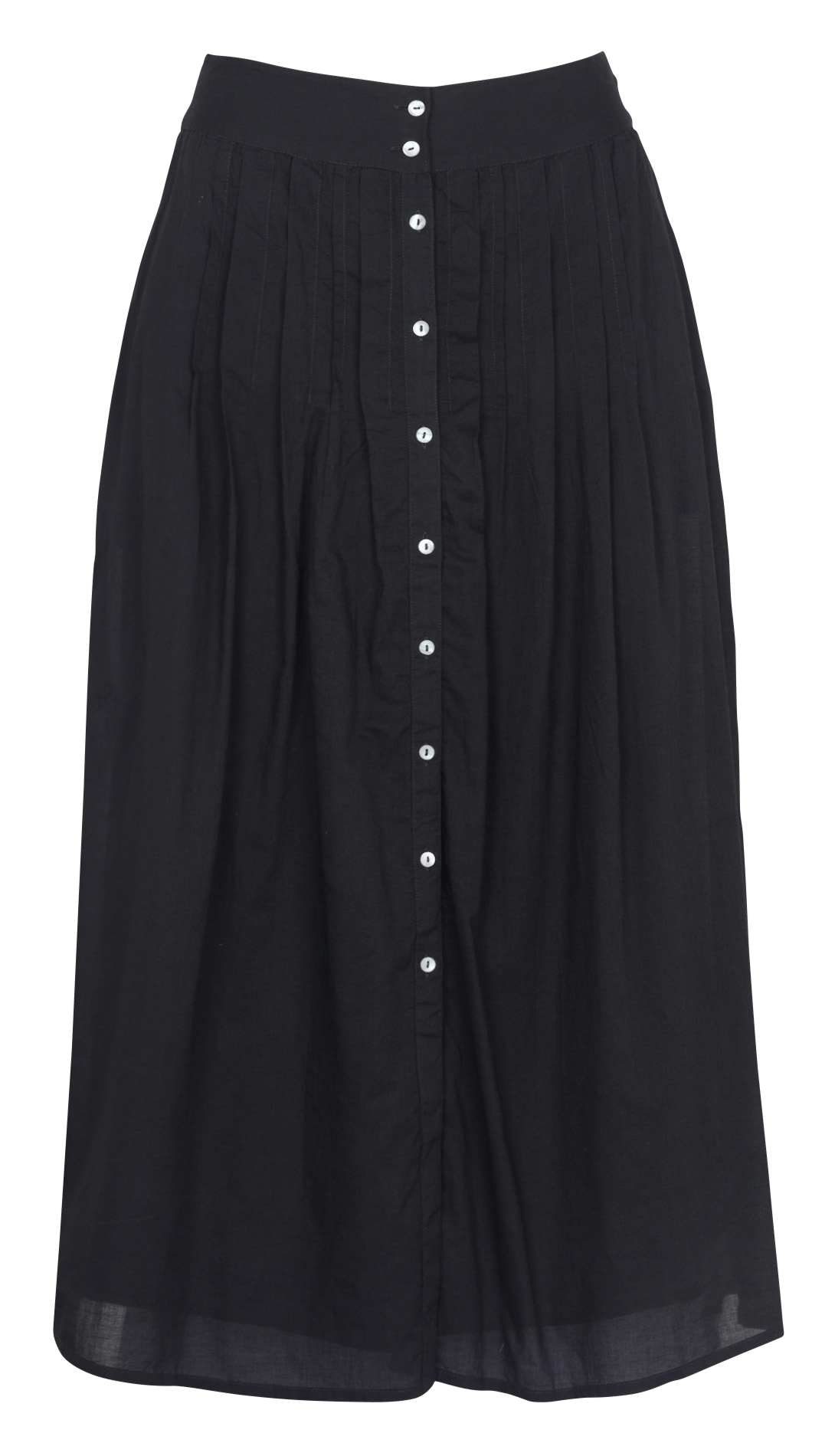 Langer, ausgestellter Rock aus Bio-Baumwolle LEON & HARPER