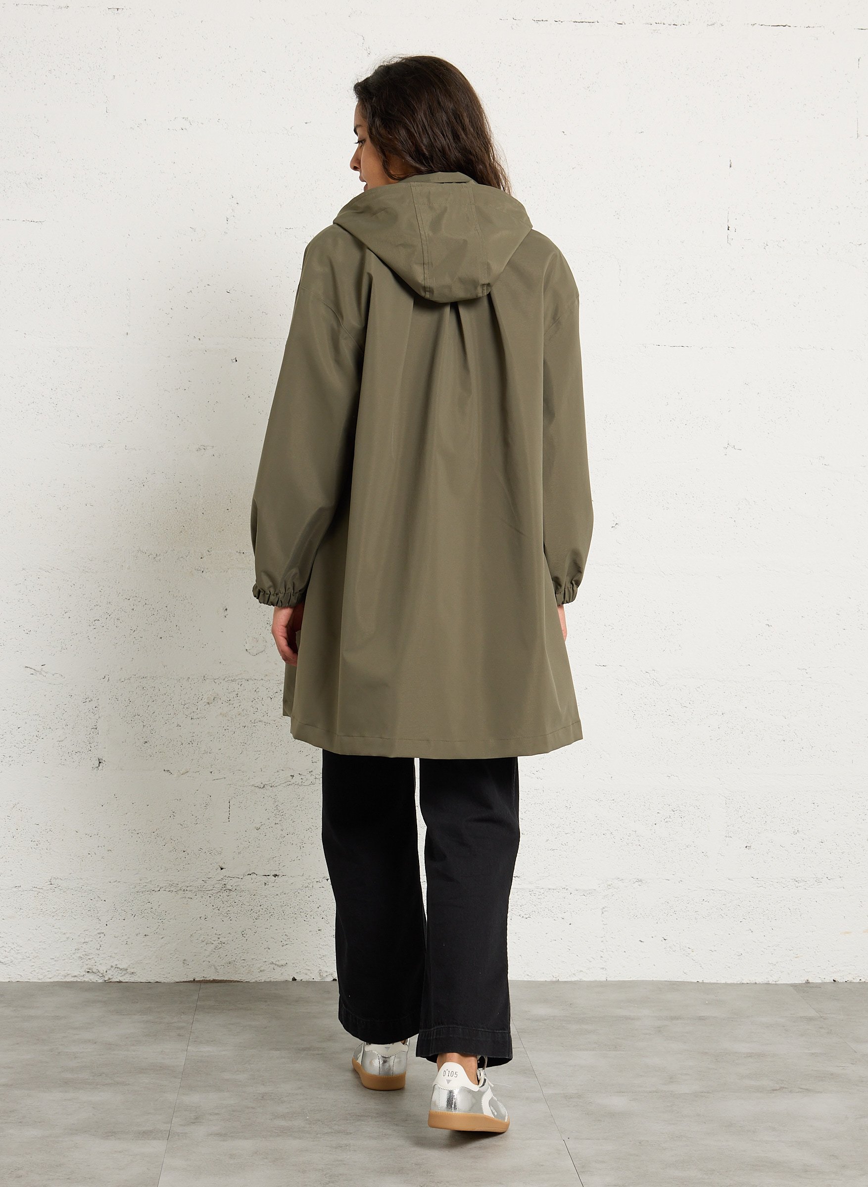 Raincoat with classic collar FLOTTE Green