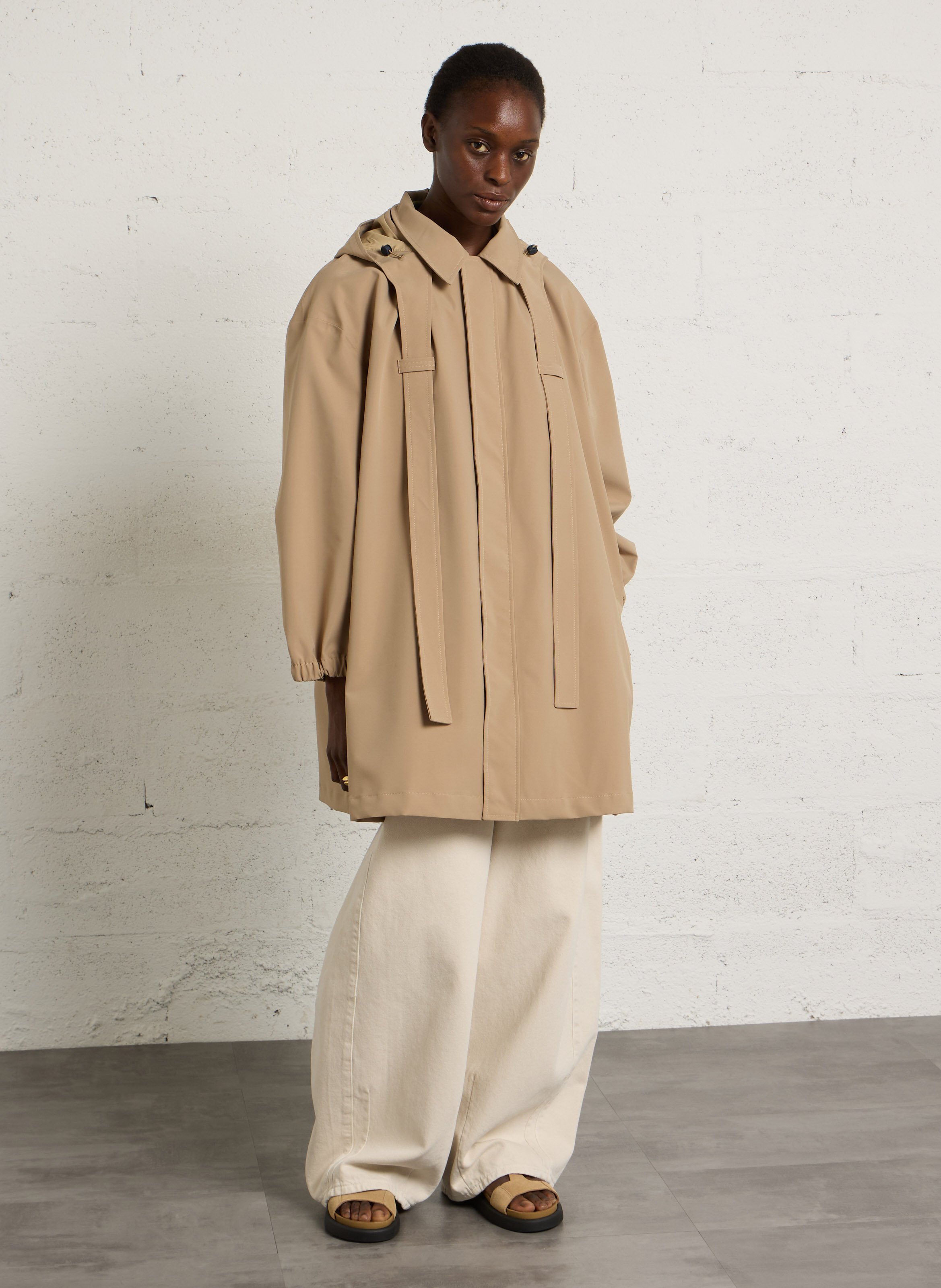 Regenjacke mit klassischem Kragen FLOTTE Beige