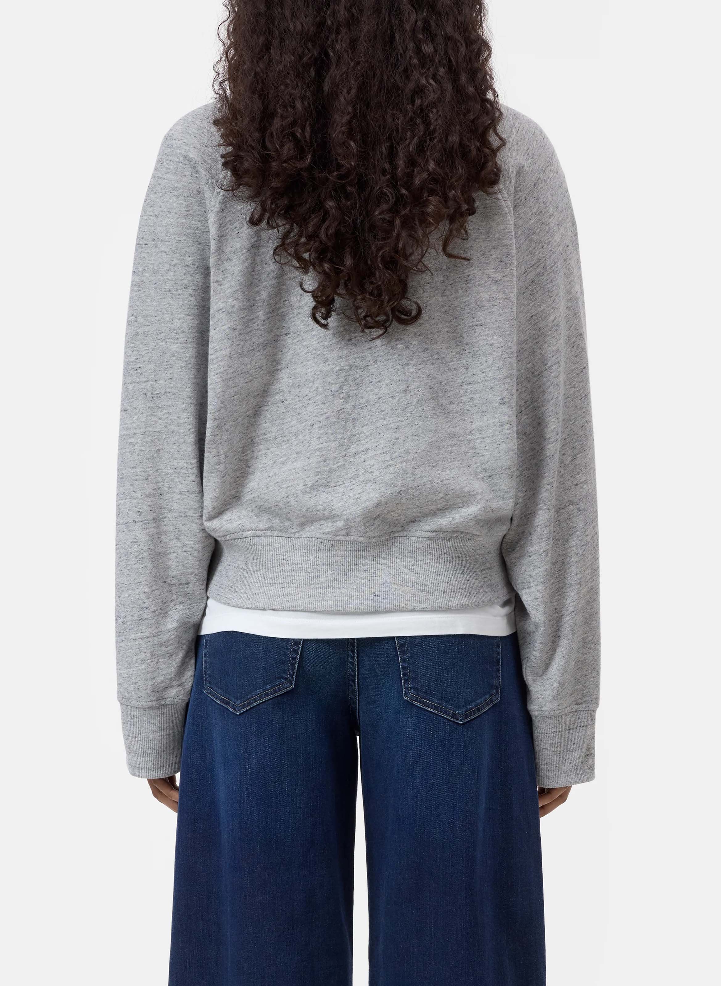 Oversized cotton polo shirt CLOSED Grey