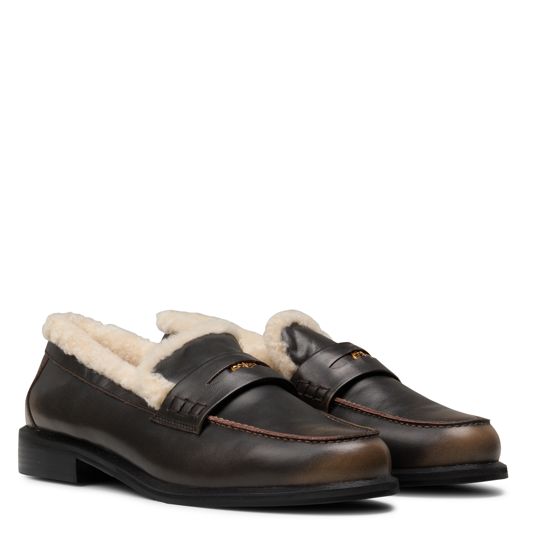 Mocassins en cuir TORAL Marron