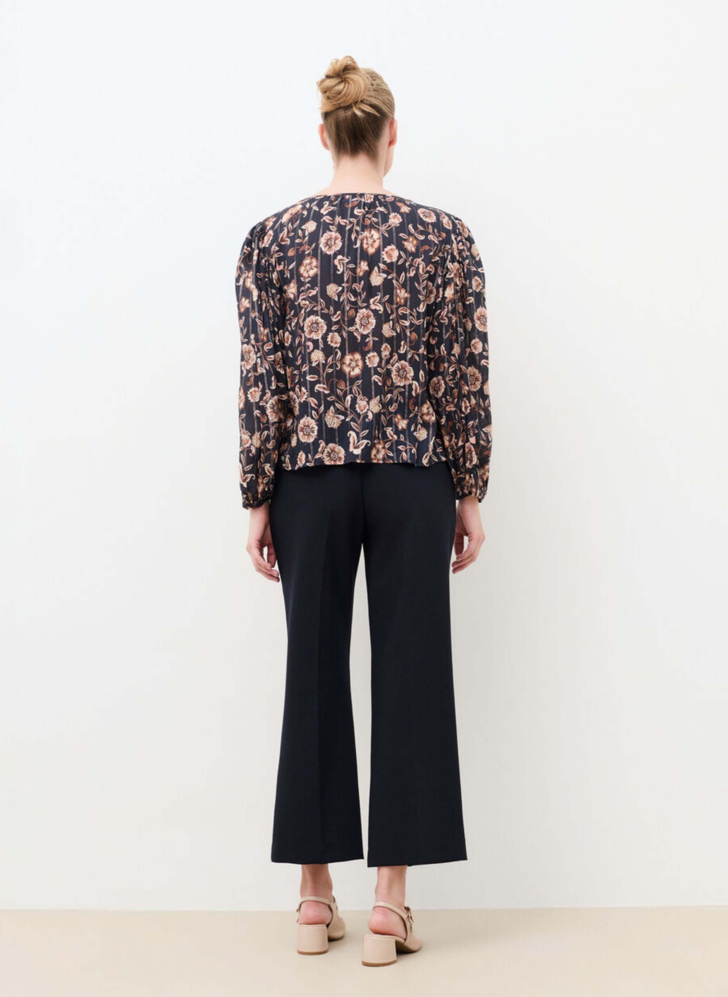 Gerade Bluse mit Blumenmuster CAROLL Mehrfarbig