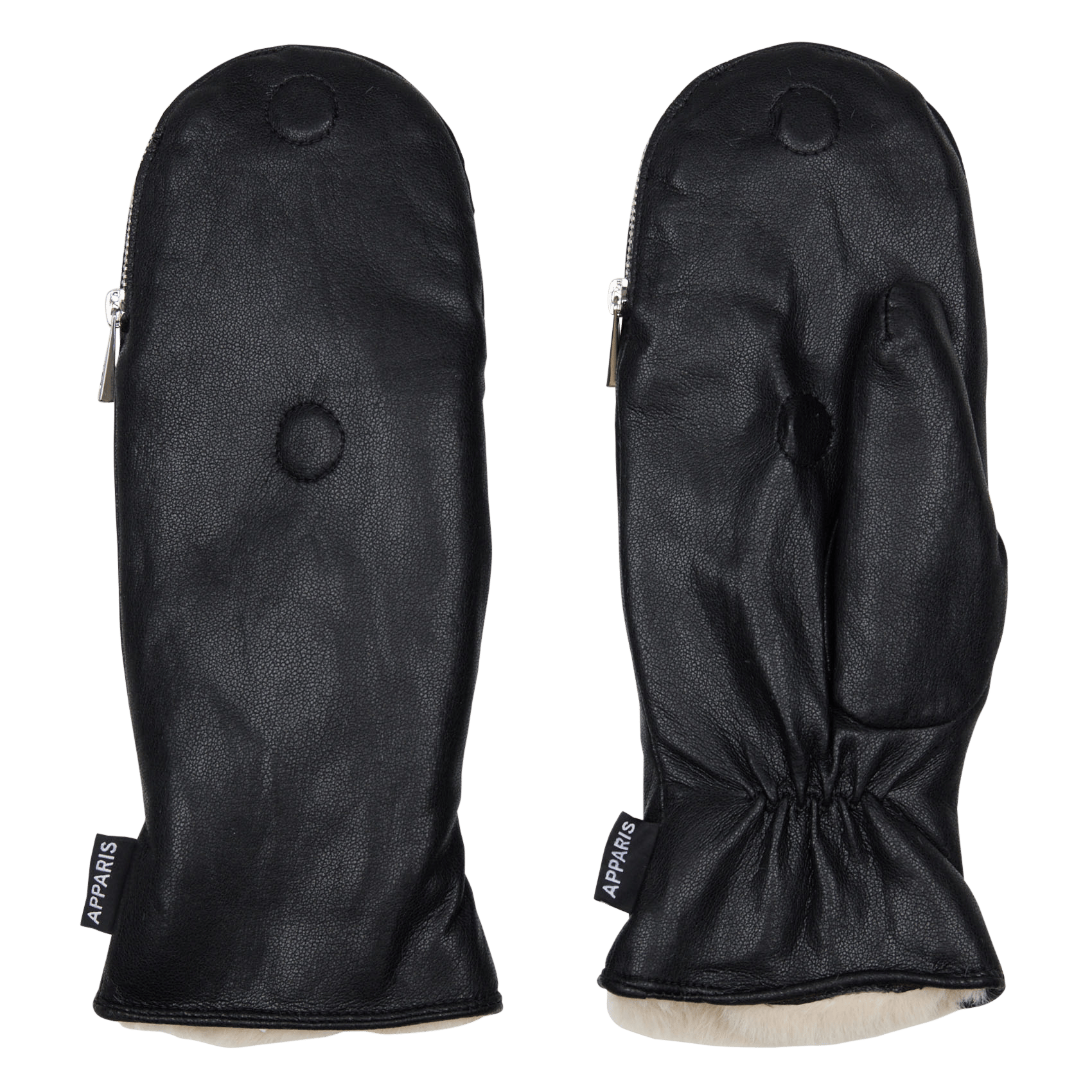 Faux Fur Mittens APPARIS Black
