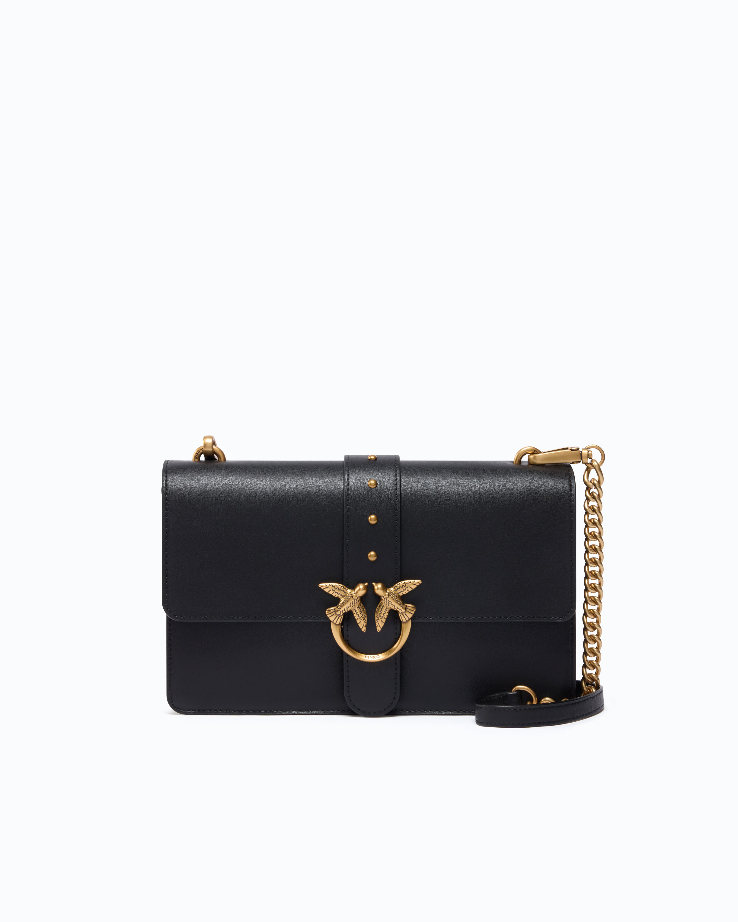 Sac à main moyen love bag one en cuir avec new buckle PINKO