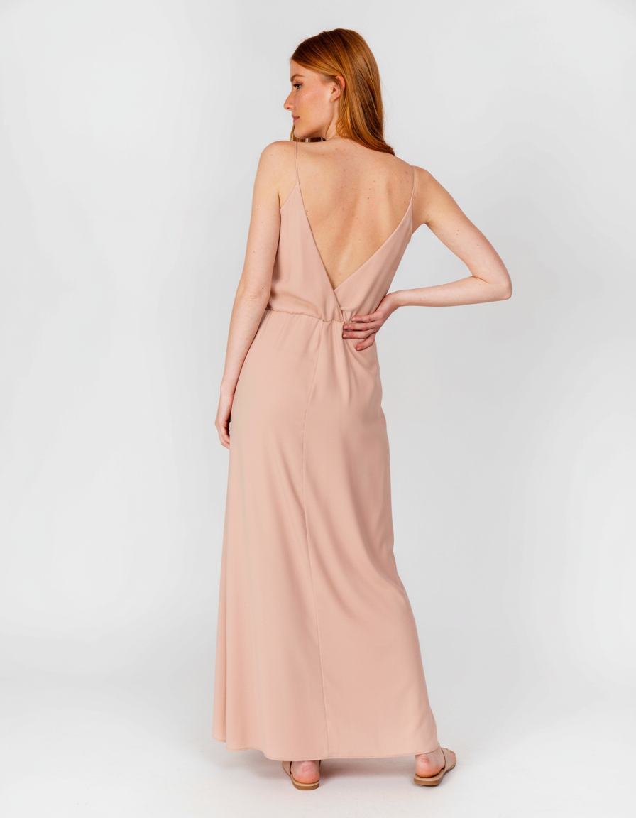 Robe longue MAISON LEMOINE - Seconde main Rose