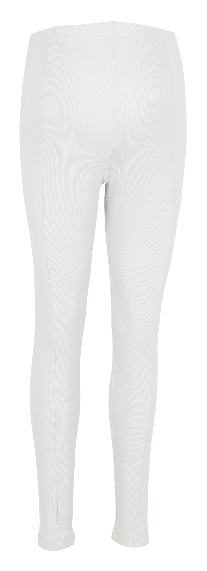 Ribbed stretch cotton maternity leggings ADIDAS White