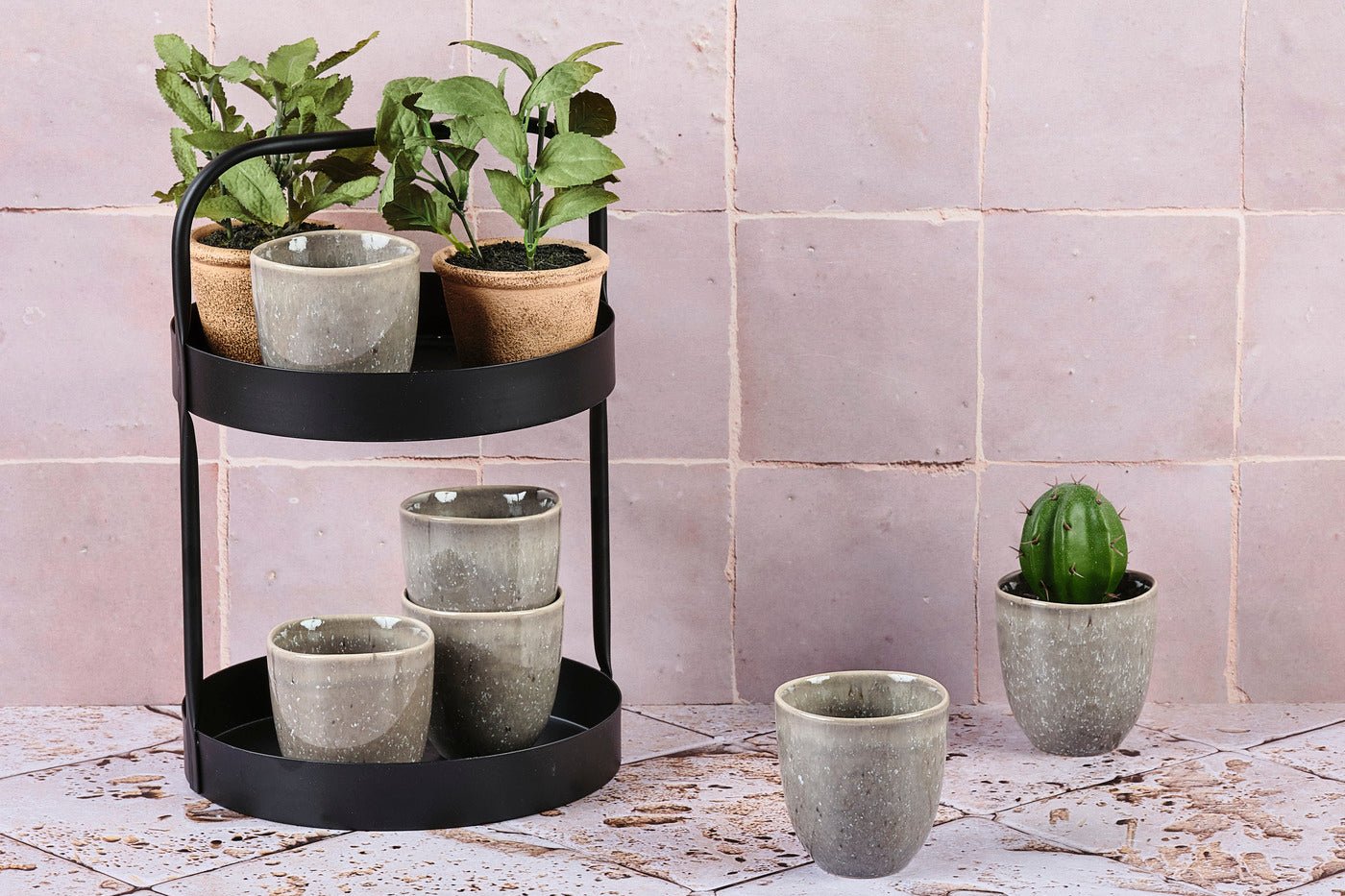 Stellar cup 15cl - 6 pieces - concrete gray BJORN Grey