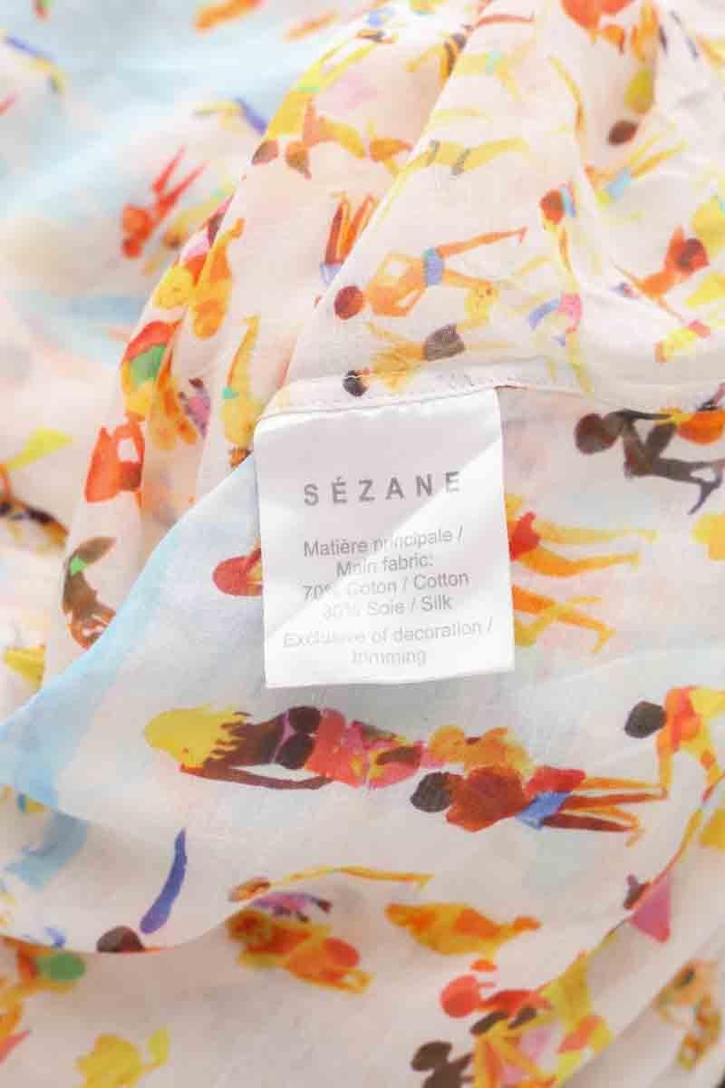 Cotton shirt SEZANE - Seconde main Multicolored