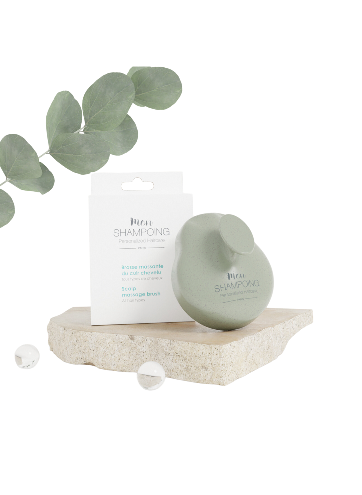 Massageborstel MON SHAMPOING Vert