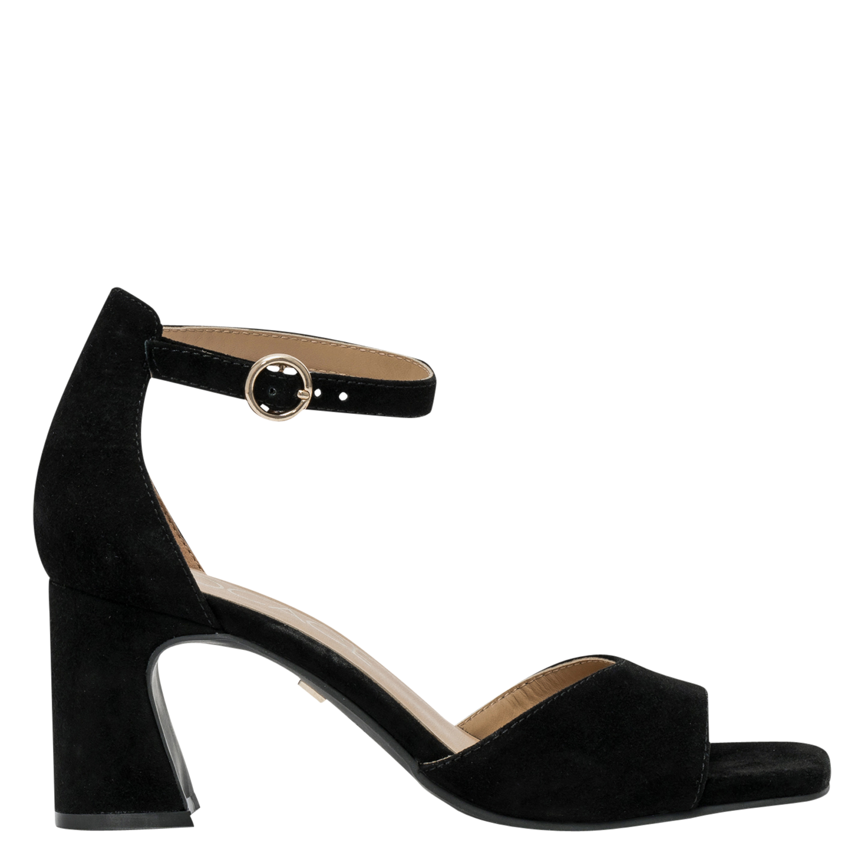 Sandalen aus Veloursleder, mit Absatz BOCAGE Schwarz