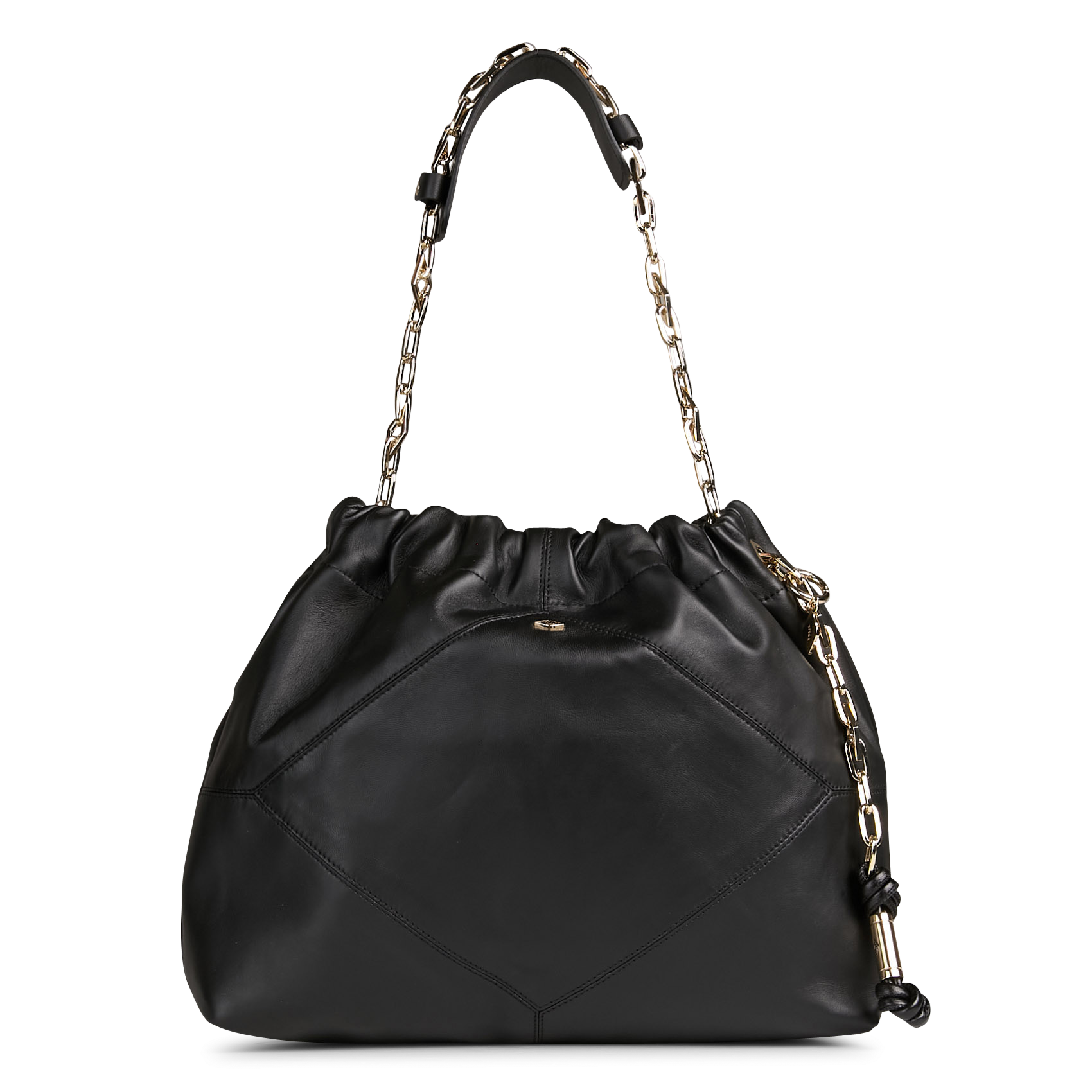 Gekreukelde schoudertas BA&SH Zwart